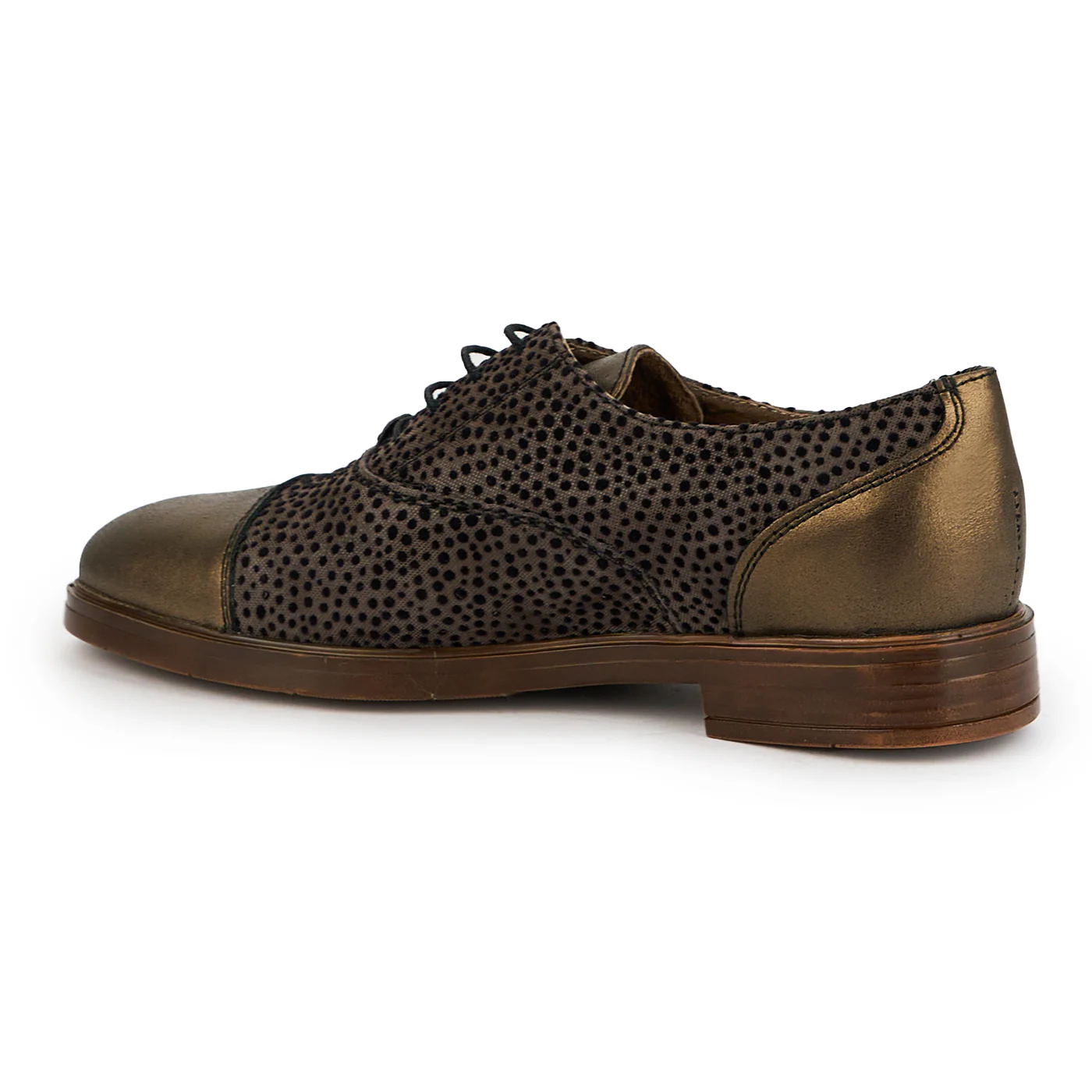 Pantofi dama din piele naturala bronz 14846 - Image 2