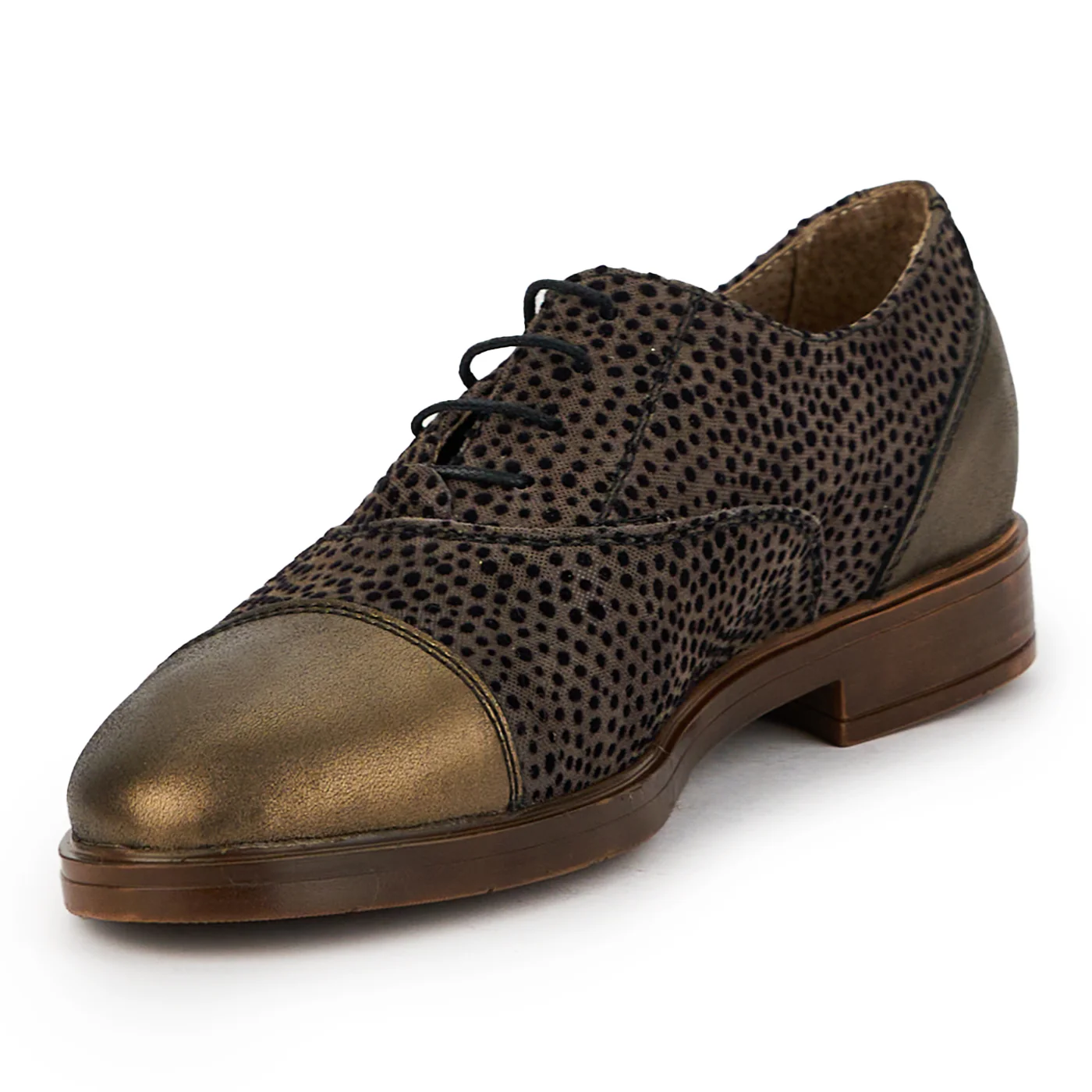 Pantofi dama din piele naturala bronz 14846 - Image 3