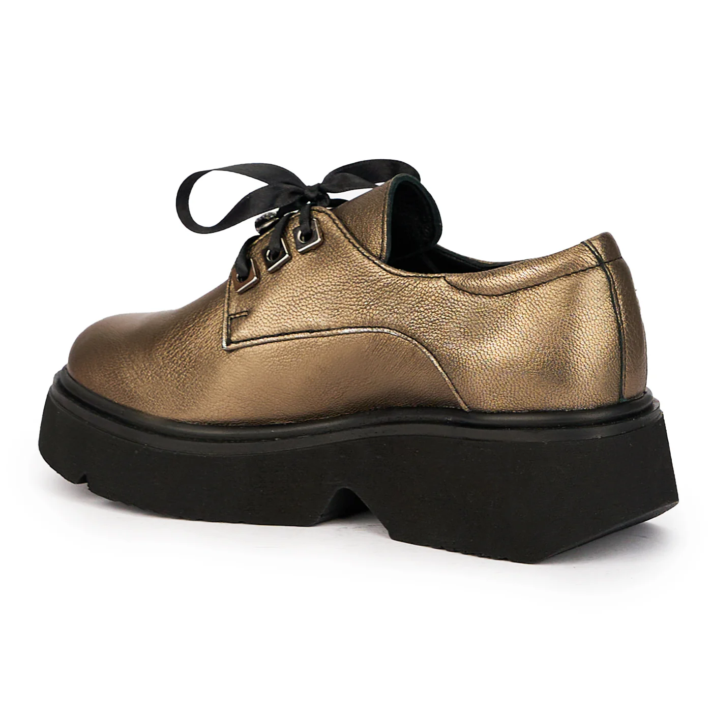 Pantofi dama din piele naturala bronz 15881 - Image 2