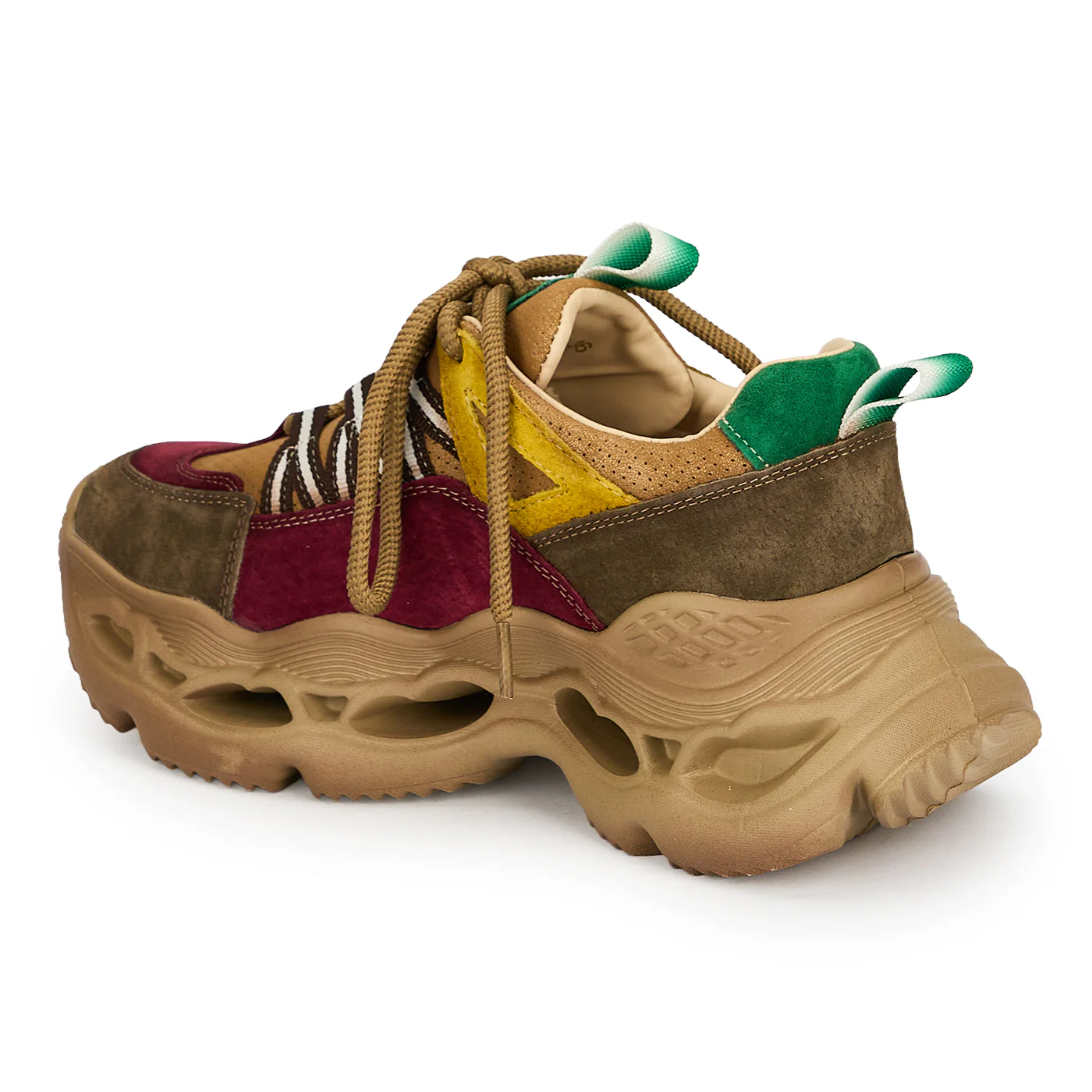 Pantofi dama din piele naturala cu talpa inalta 6 cm 19333 - Image 3