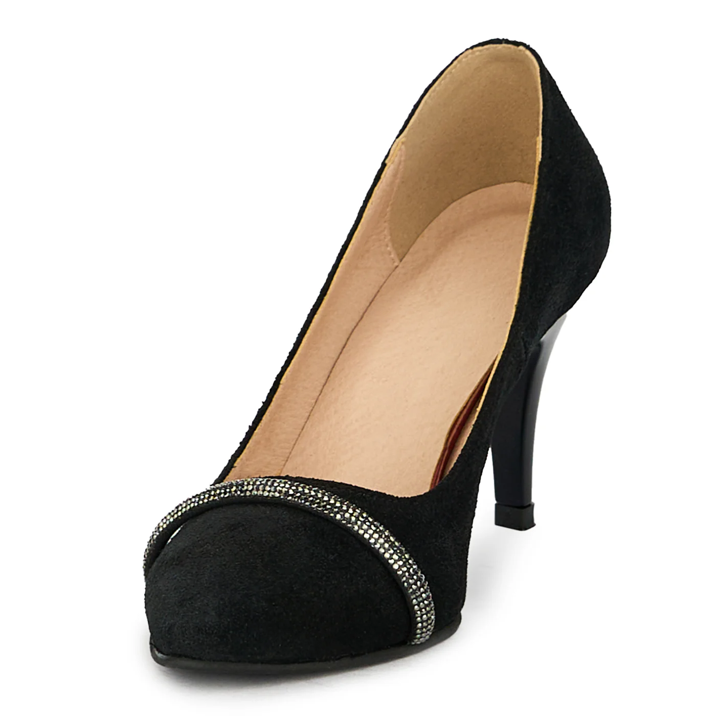 Pantofi dama din piele naturala cu toc subtire 17795 - Image 3