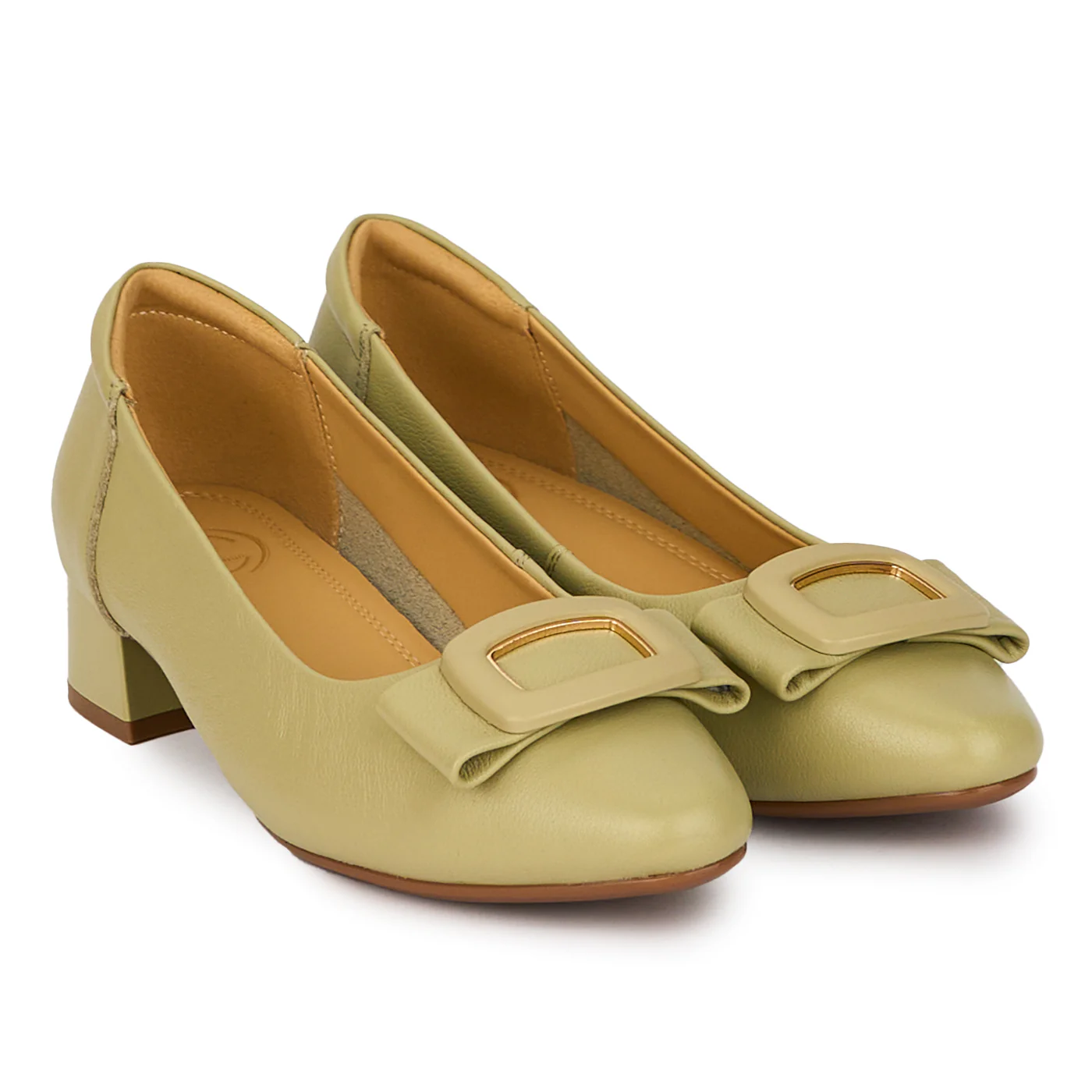 Pantofi dama din piele naturala cu toc mic 17980 - Image 4