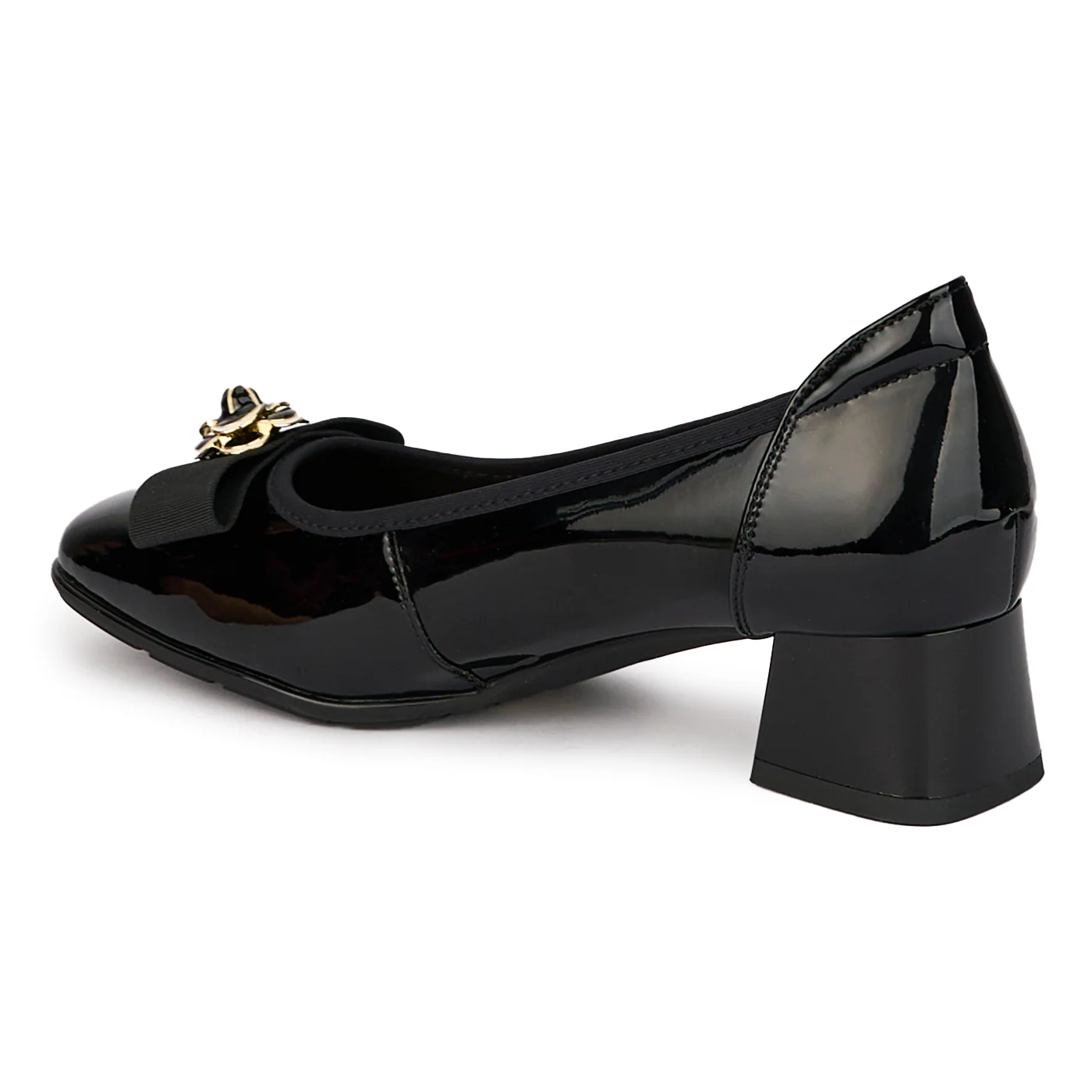 Pantofi dama din piele naturala cu toc mic 17984 - Image 2