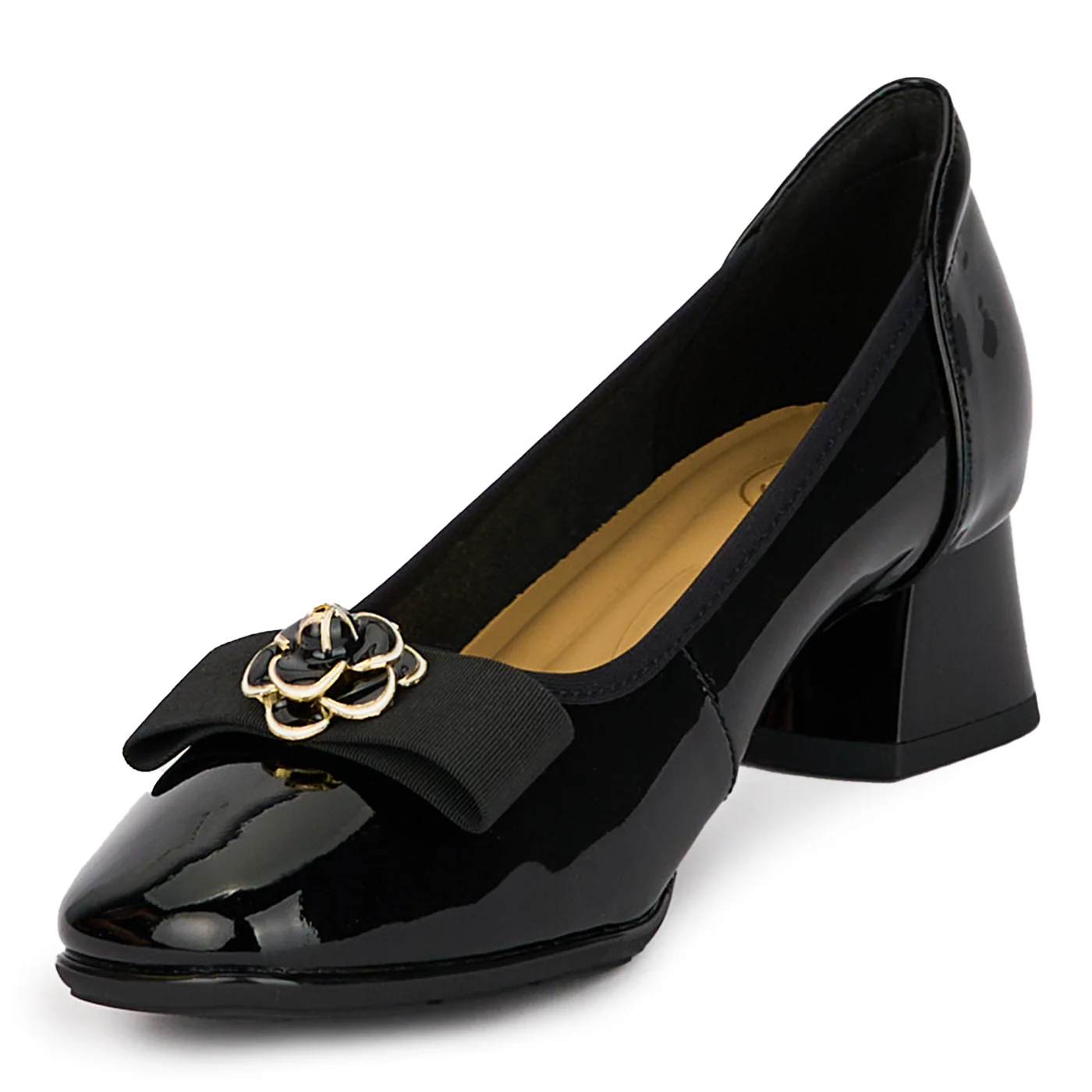 Pantofi dama din piele naturala cu toc mic 17984 - Image 3