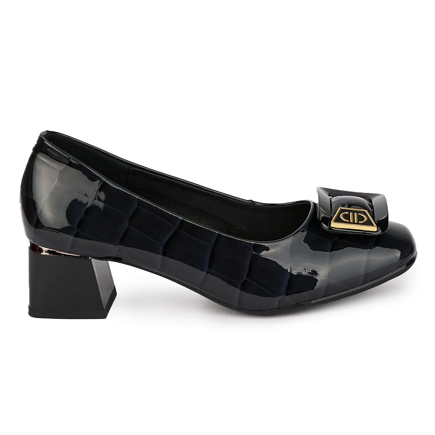 Pantofi dama din piele naturala cu toc mic 17988