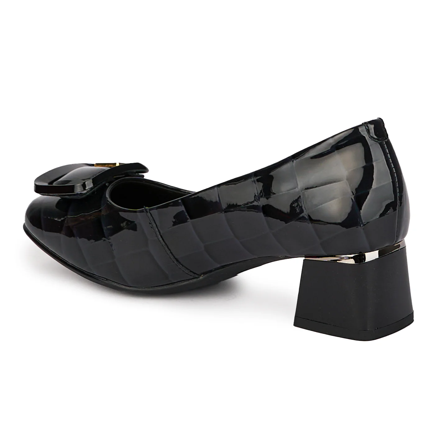 Pantofi dama din piele naturala cu toc mic 17988 - Image 2
