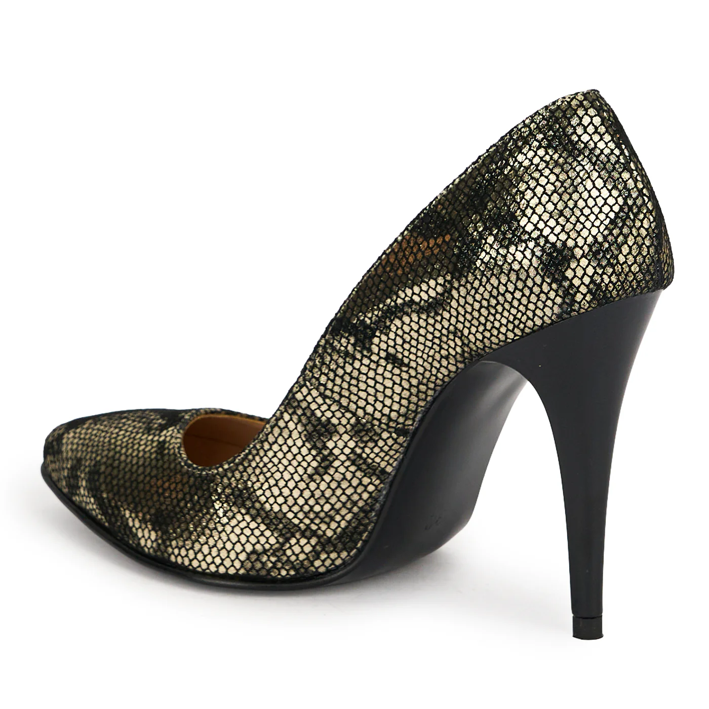 Pantofi dama din piele naturala cu toc subtire 10 cm 19155 - Image 2