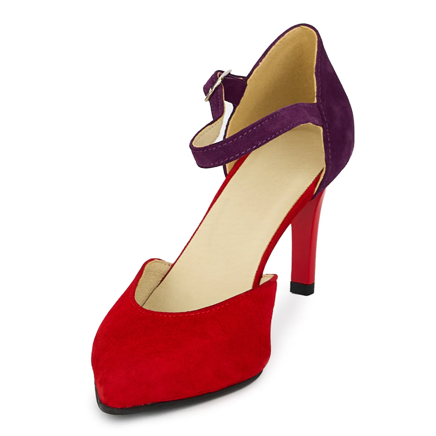 Pantofi dama din piele naturala cu toc subtire 7.5 cm 17926 - Image 3
