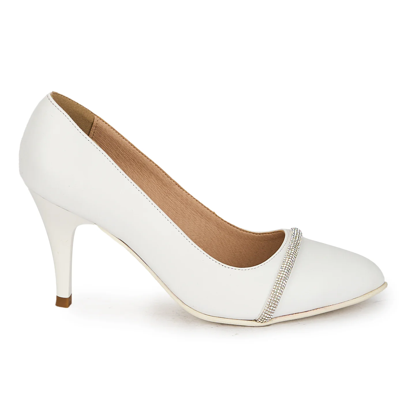 Pantofi dama din piele naturala cu toc subtire 8 cm 17880