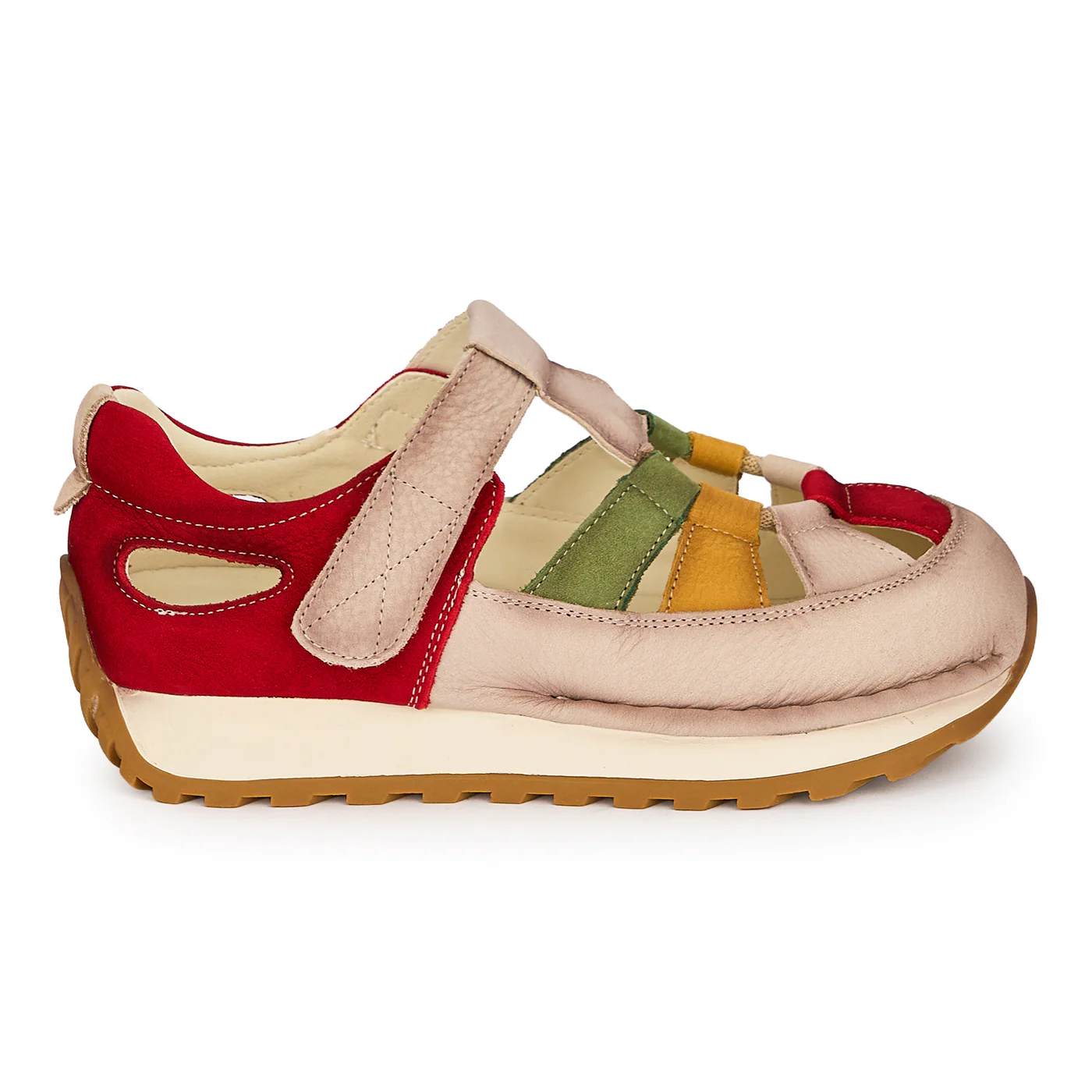 Pantofi dama din piele naturala decupata 19340