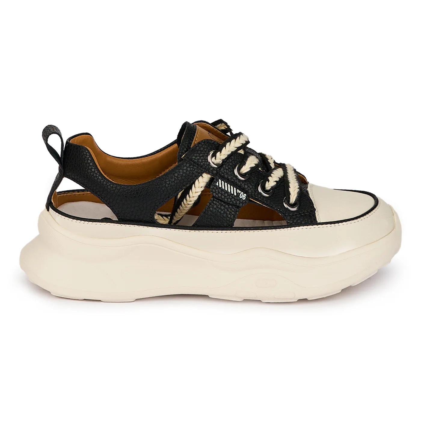 Pantofi dama din piele naturala decupati lateral 17961