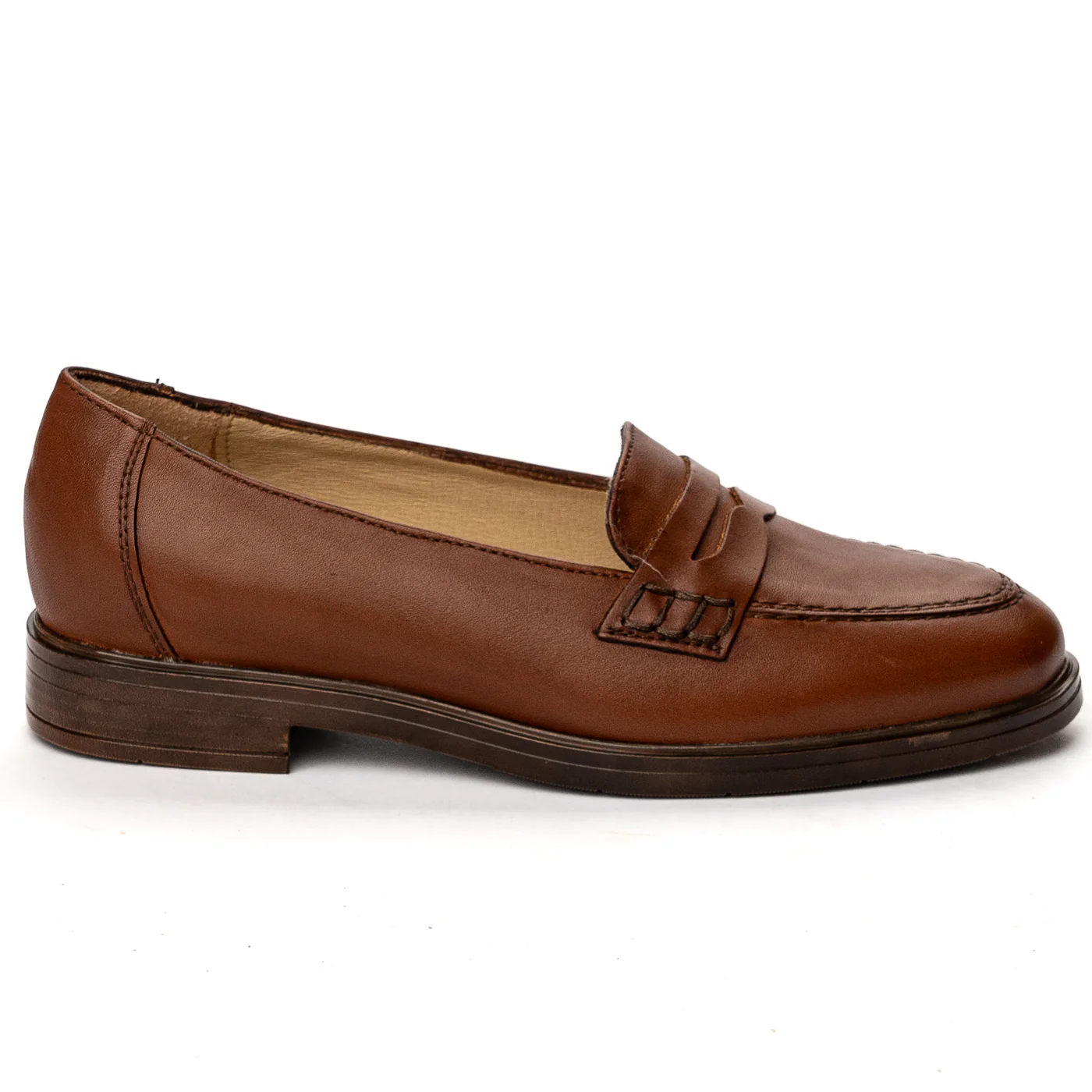 Pantofi dama din piele naturala maro 13626