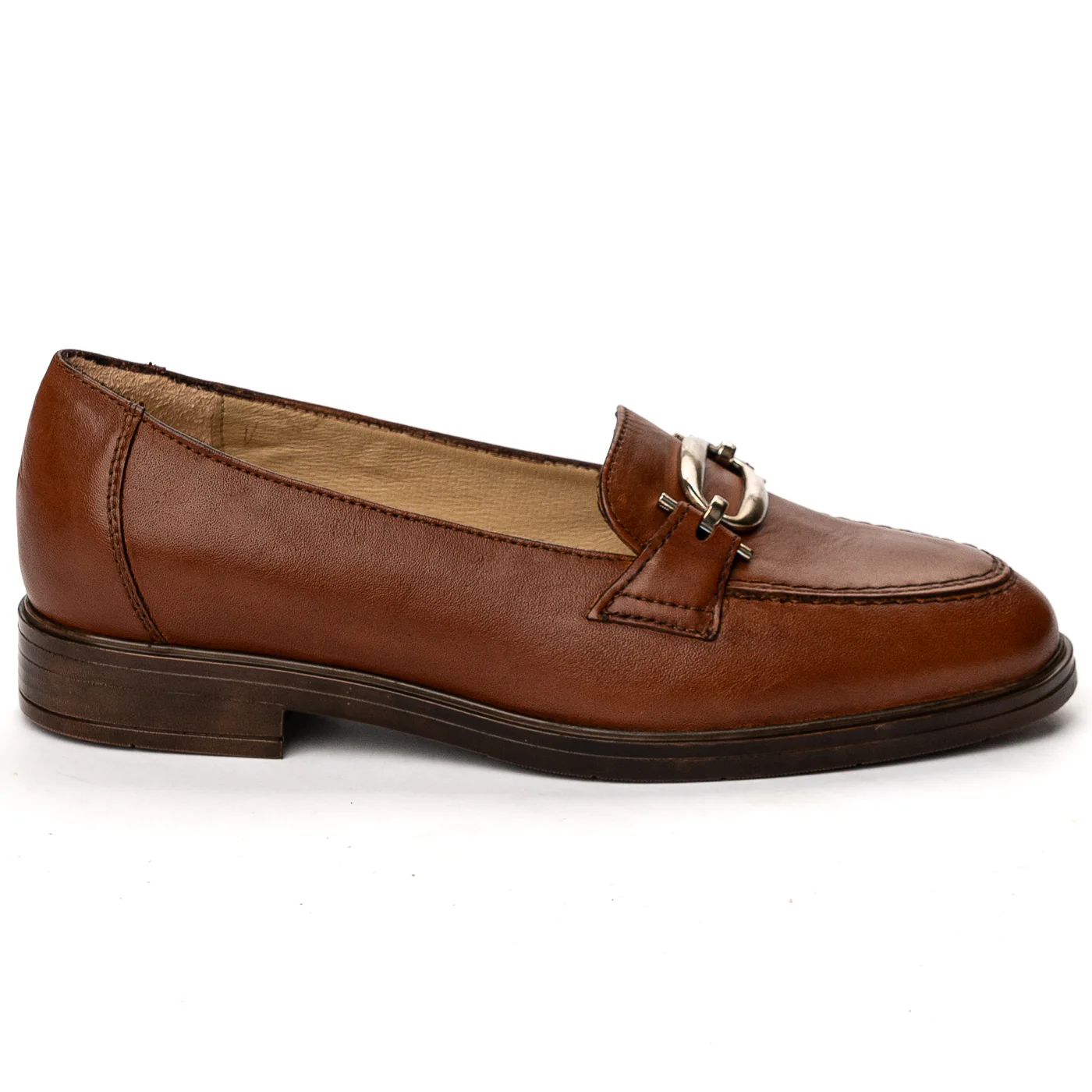 Pantofi dama din piele naturala maro 13631