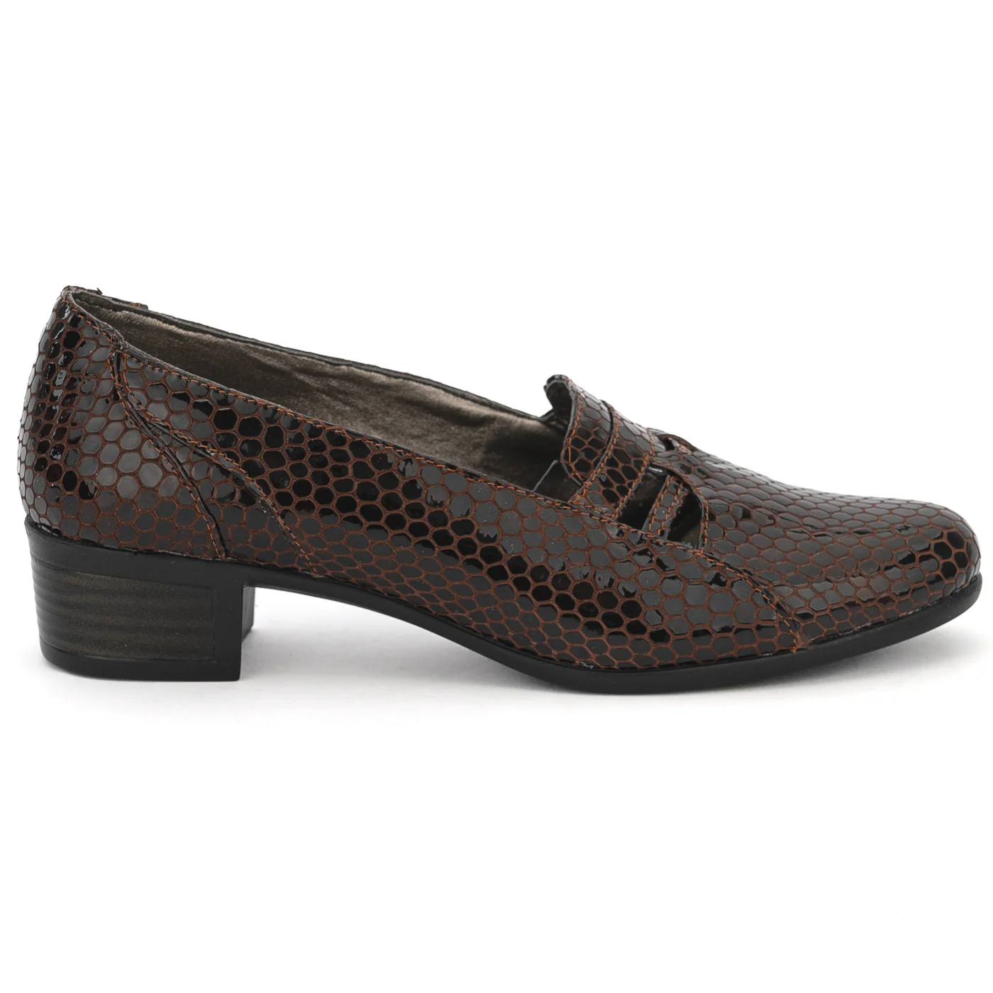 Pantofi dama din piele naturala maro 14041