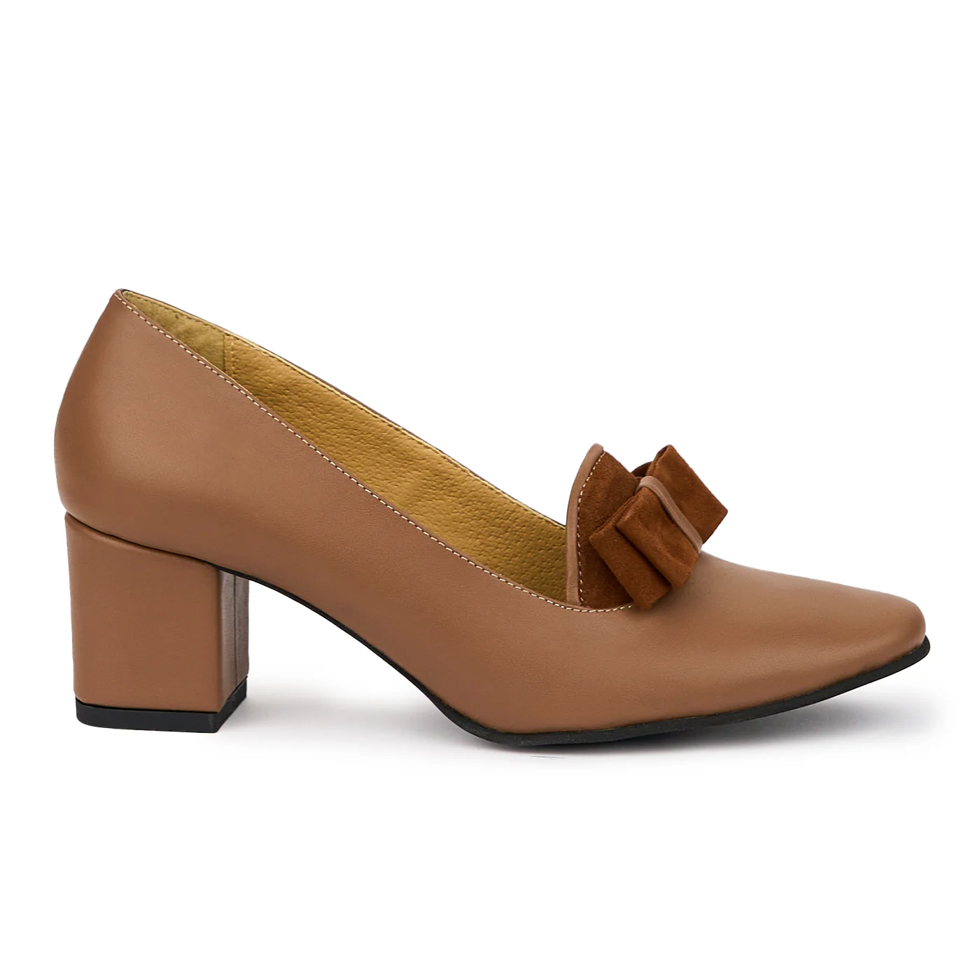 Pantofi dama din piele naturala maro 14058