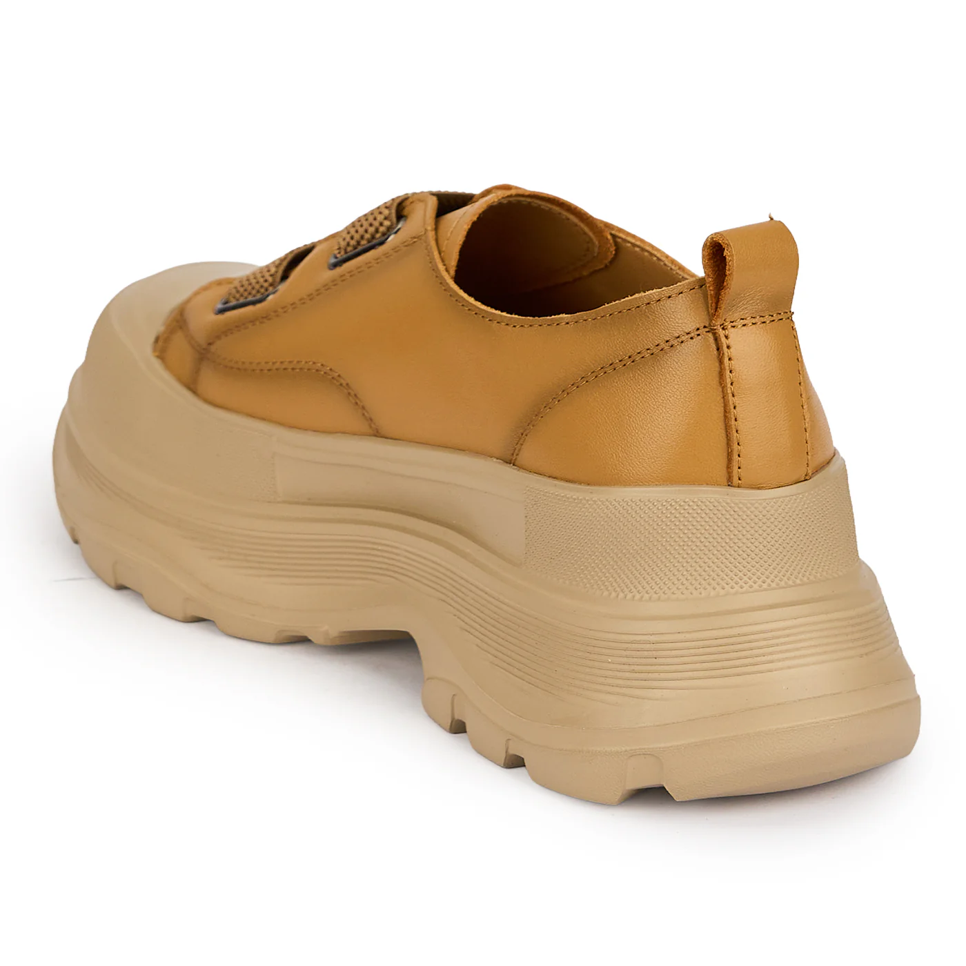 Pantofi dama din piele naturala maro cu talpa inalta 5.5 cm 19515 - Image 2