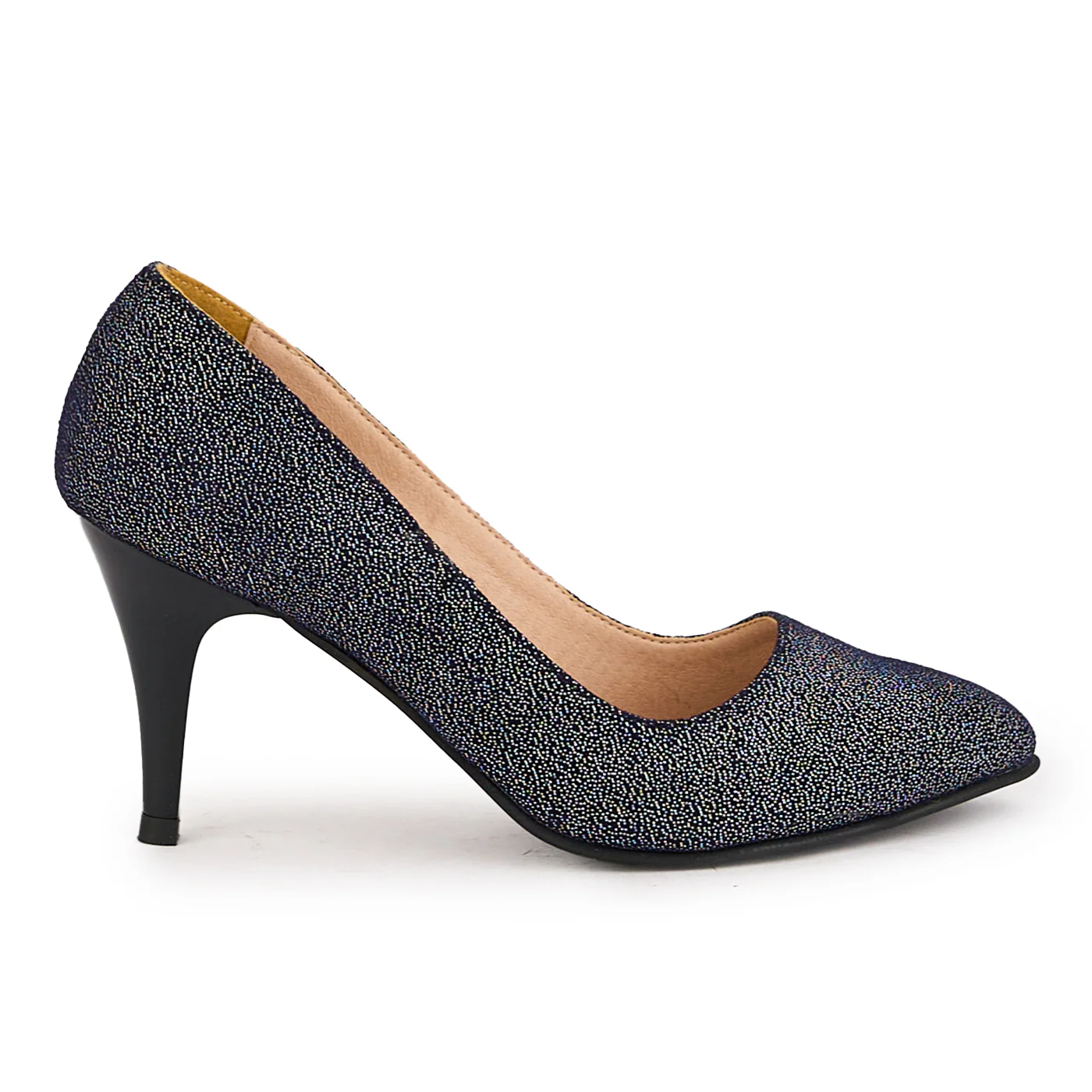 Pantofi dama din piele naturala multicolor cu toc subtire 8.5 cm 16659