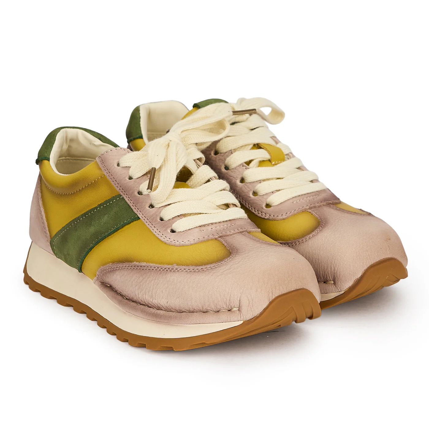 Pantofi dama din piele naturala multicolora 19546 - Image 4
