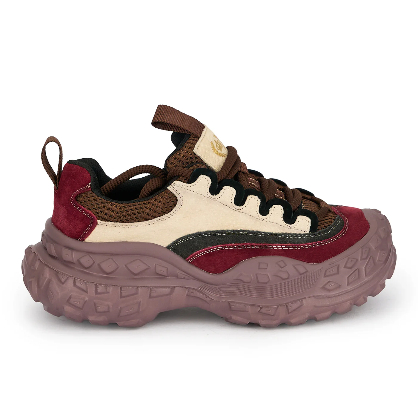 Pantofi dama din piele naturala multicolora cu talpa inalta 5 cm 19064