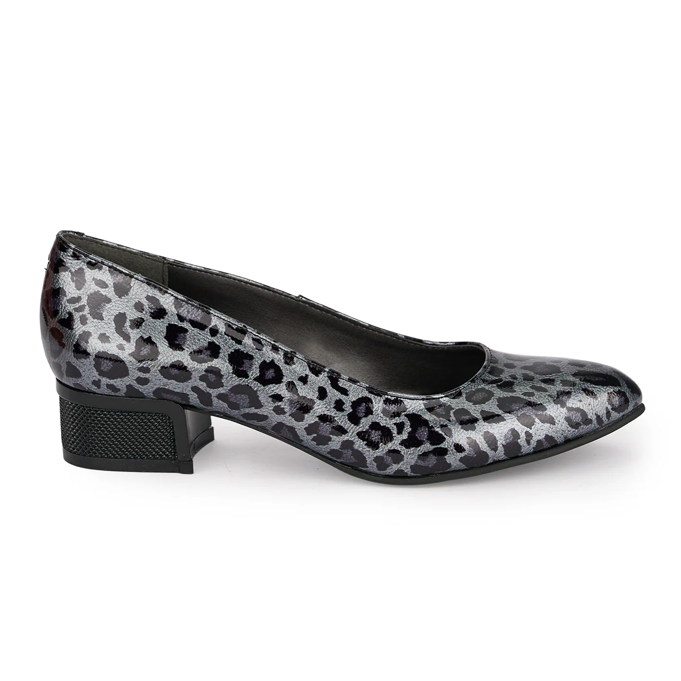 Pantofi dama din piele naturala multicolora cu toc gros 3.5 cm 18877