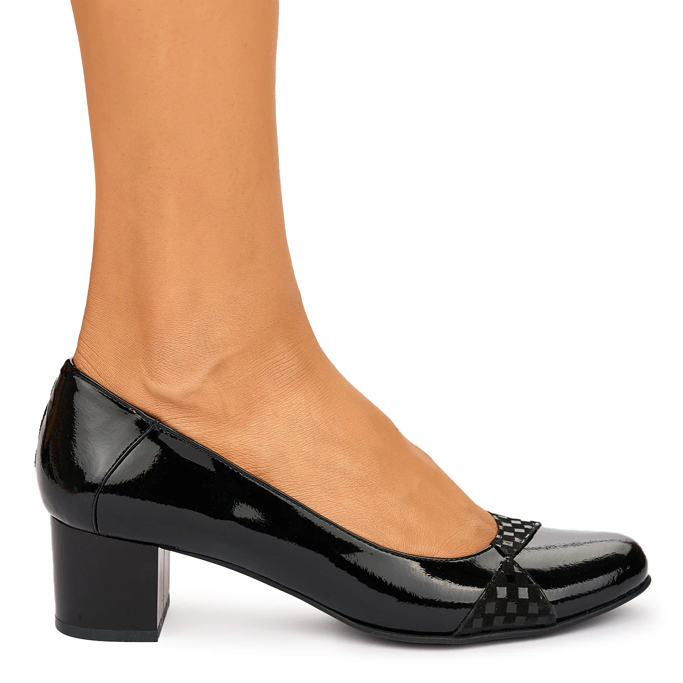 Pantofi dama din piele naturala neagra 10563