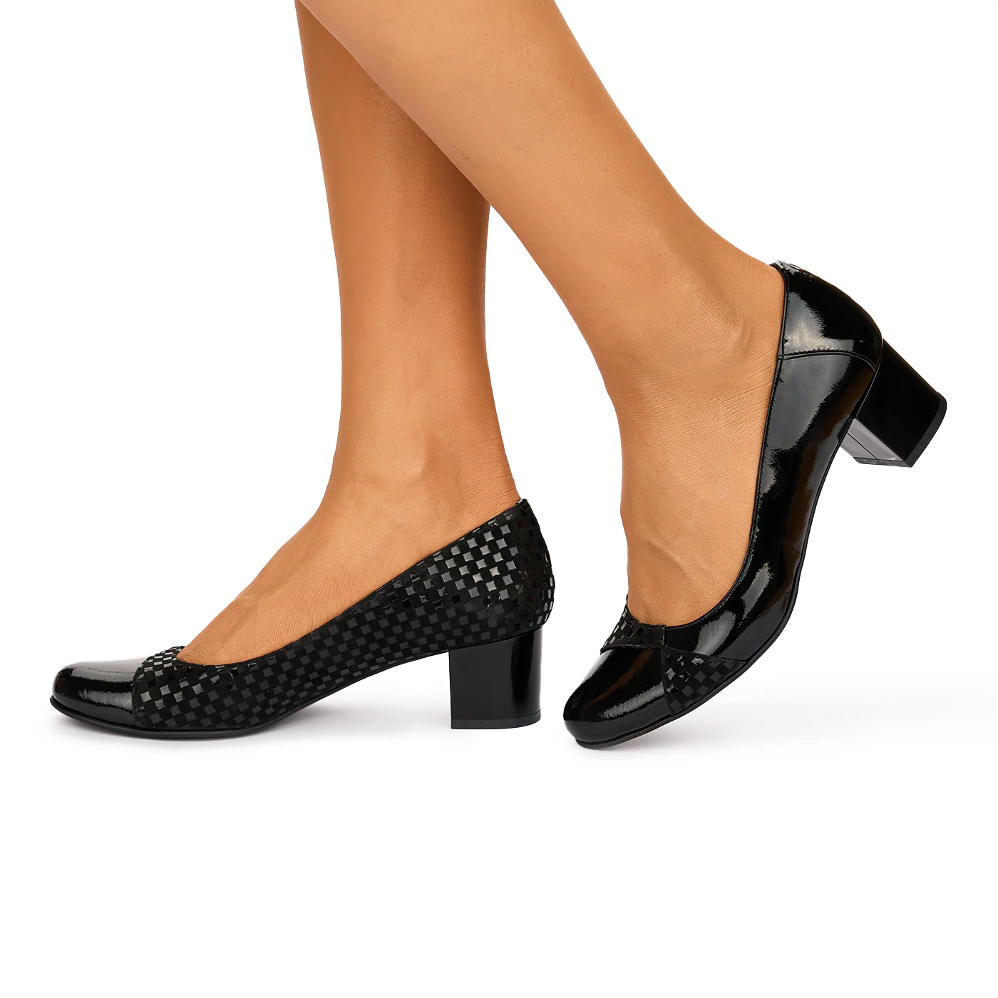 Pantofi dama din piele naturala neagra 10563 - Image 3