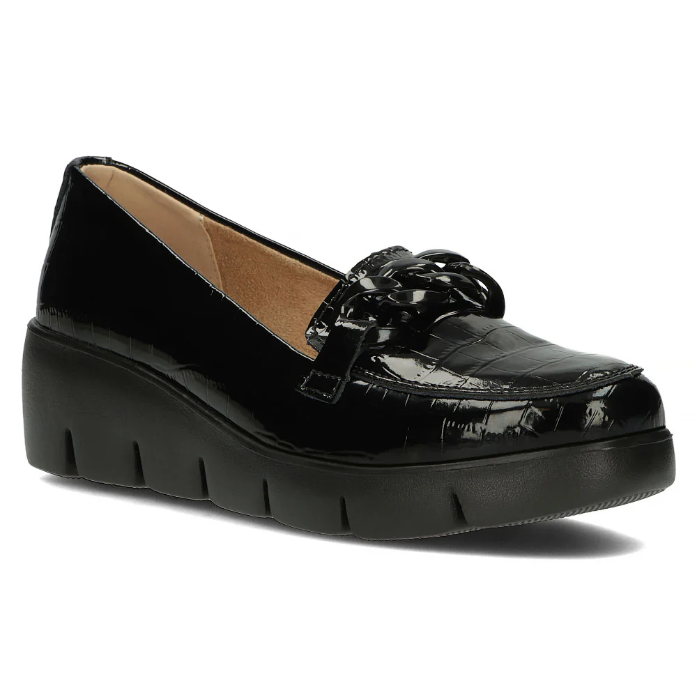 Pantofi dama din piele naturala neagra 13001 - Image 2