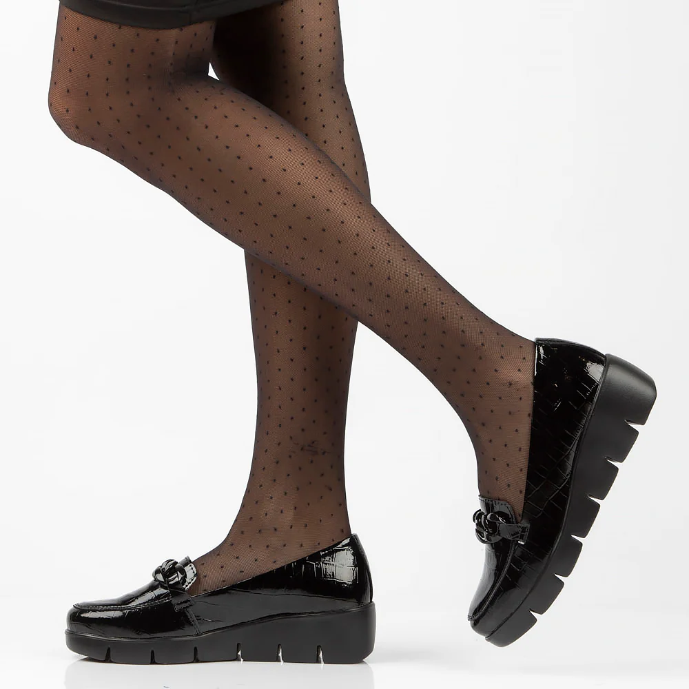 Pantofi dama din piele naturala neagra 13001 - Image 6