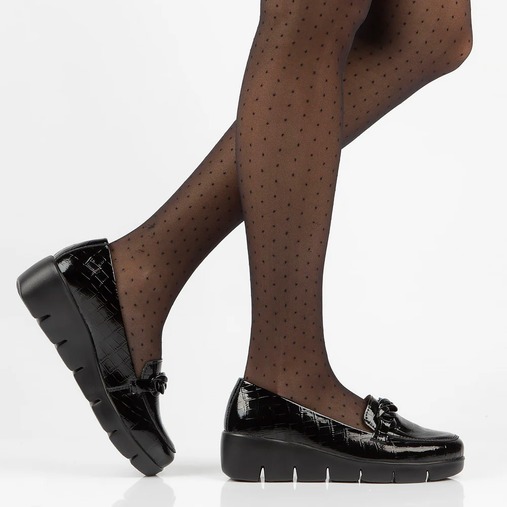 Pantofi dama din piele naturala neagra 13001 - Image 8