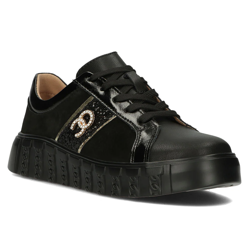 Pantofi dama din piele naturala neagra 13005 - Image 2