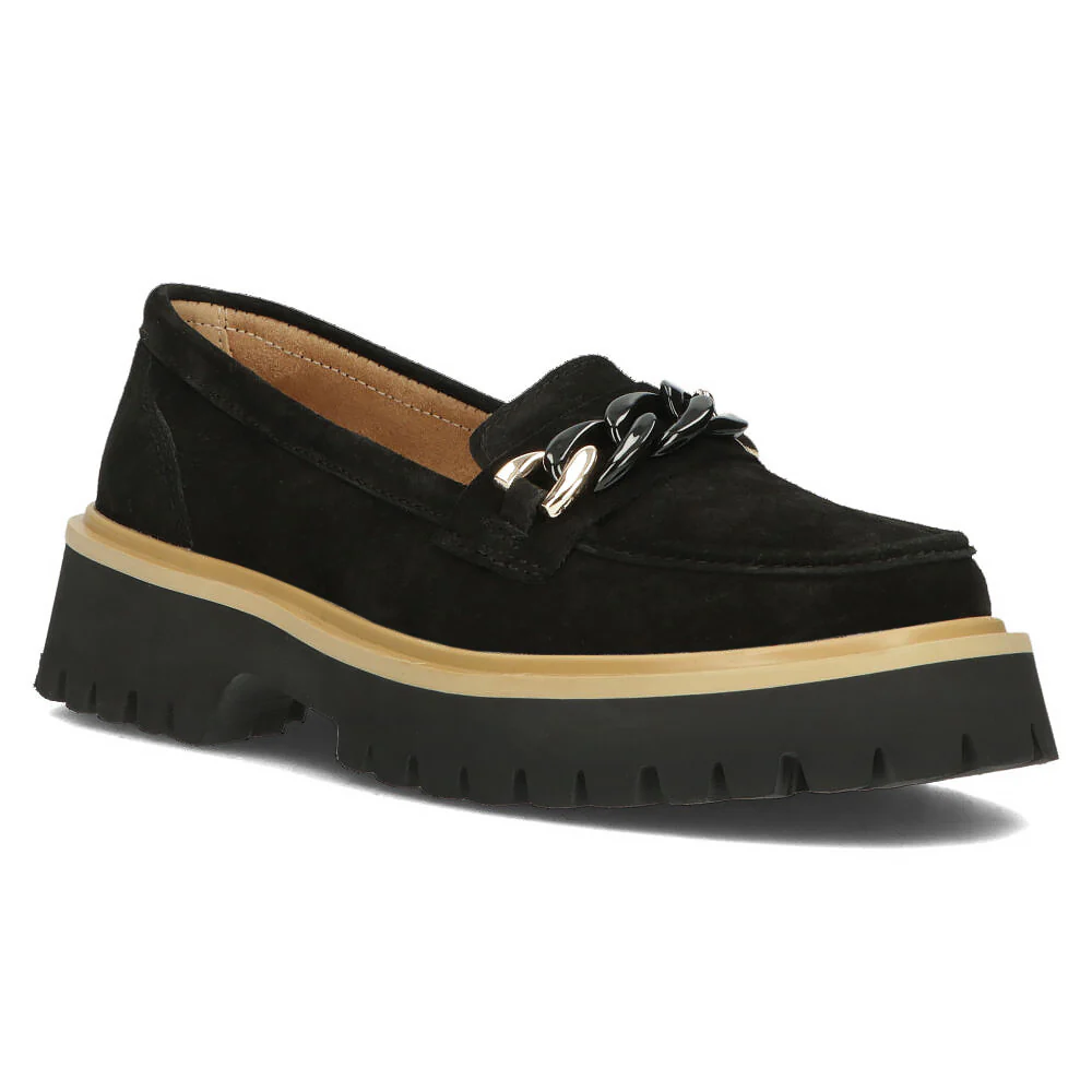 Pantofi dama din piele naturala neagra 13023 - Image 2