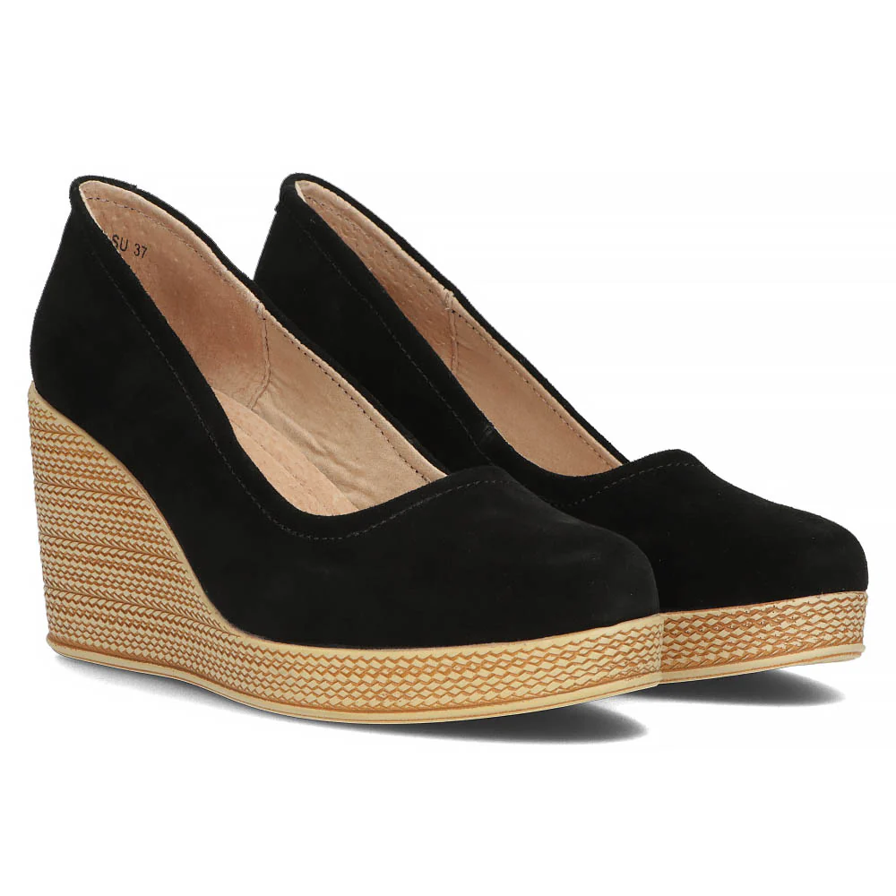 Pantofi dama din piele naturala neagra 13036 - Image 4