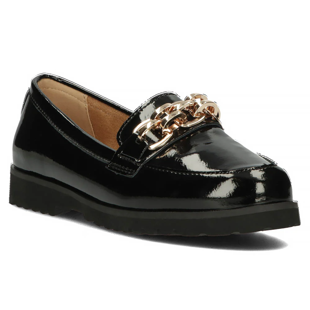 Pantofi dama din piele naturala neagra 13046 - Image 2