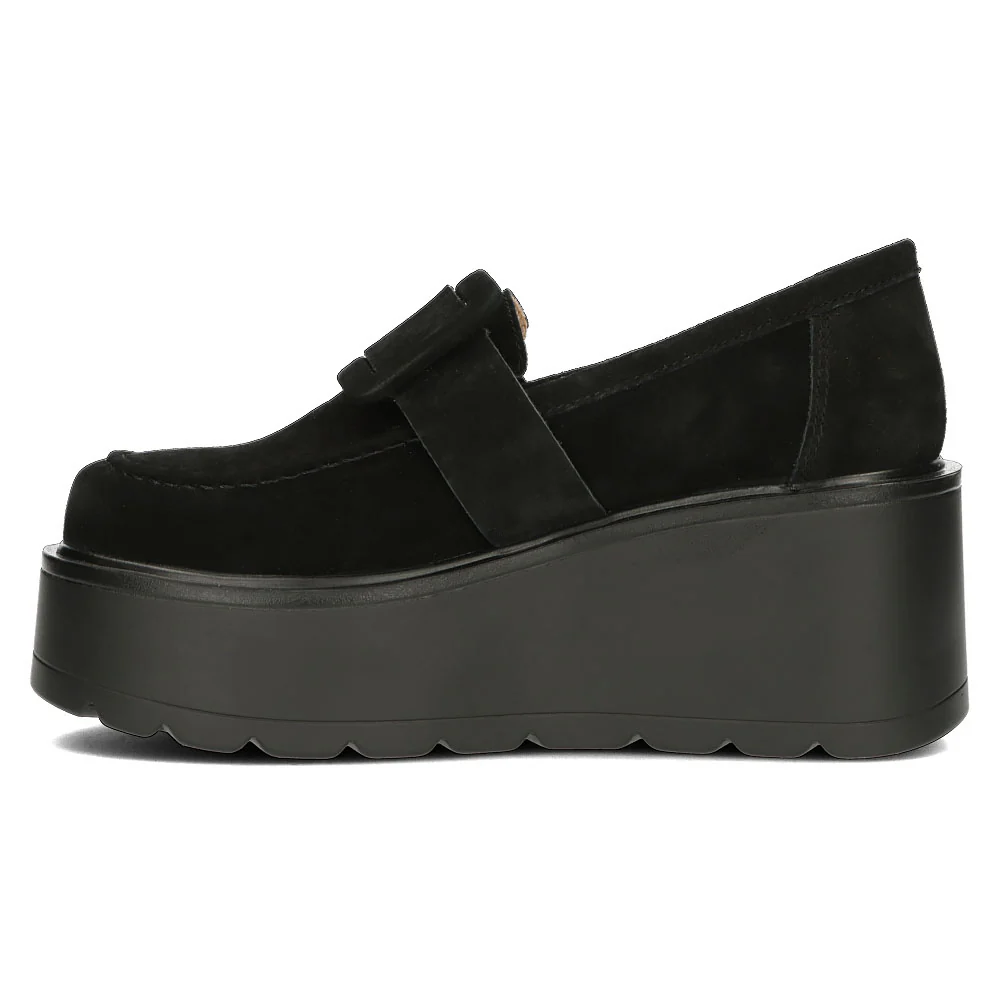 Pantofi dama din piele naturala neagra 13056 - Image 3