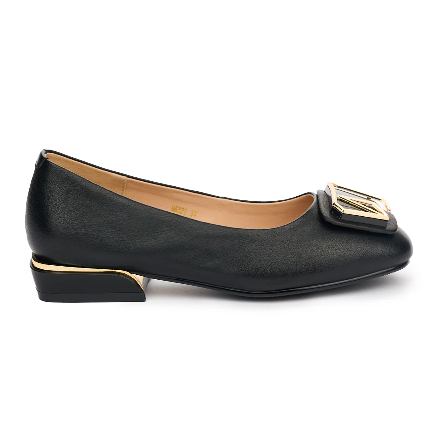 Pantofi dama din piele naturala neagra 13103