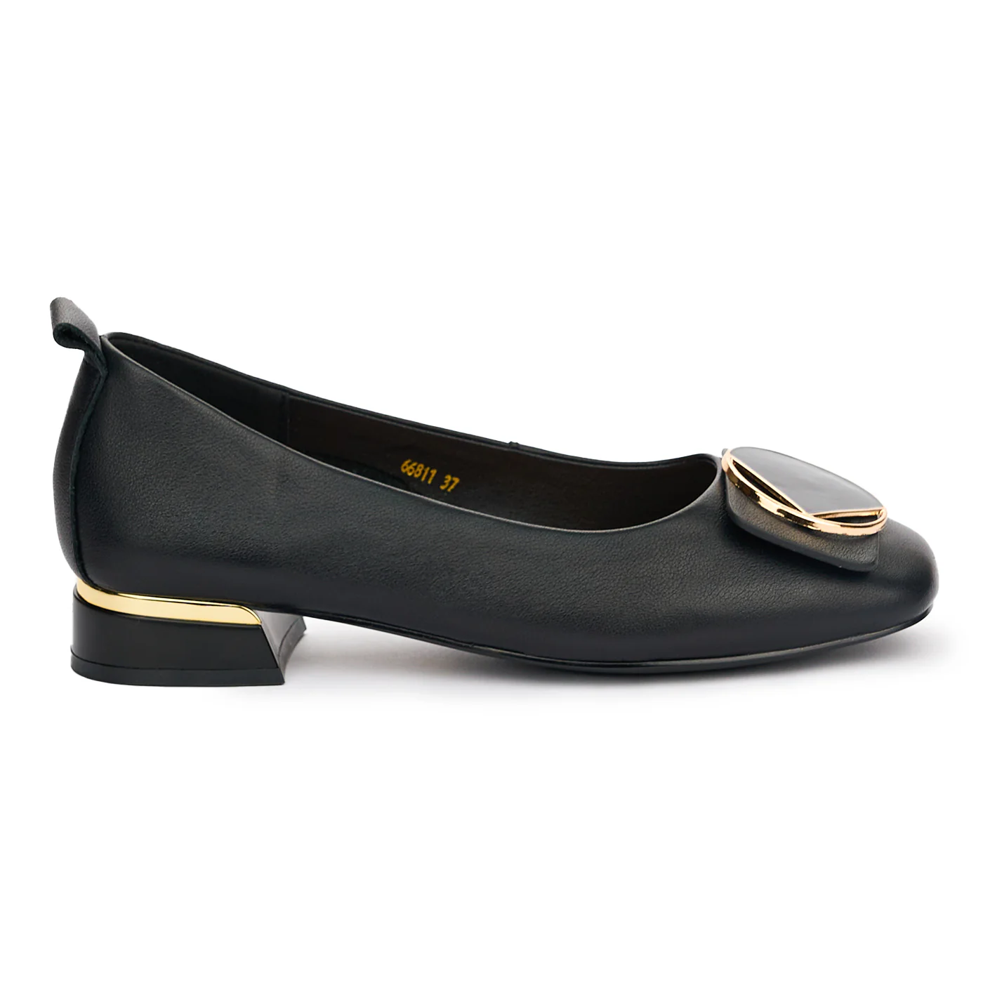 Pantofi dama din piele naturala neagra 13106