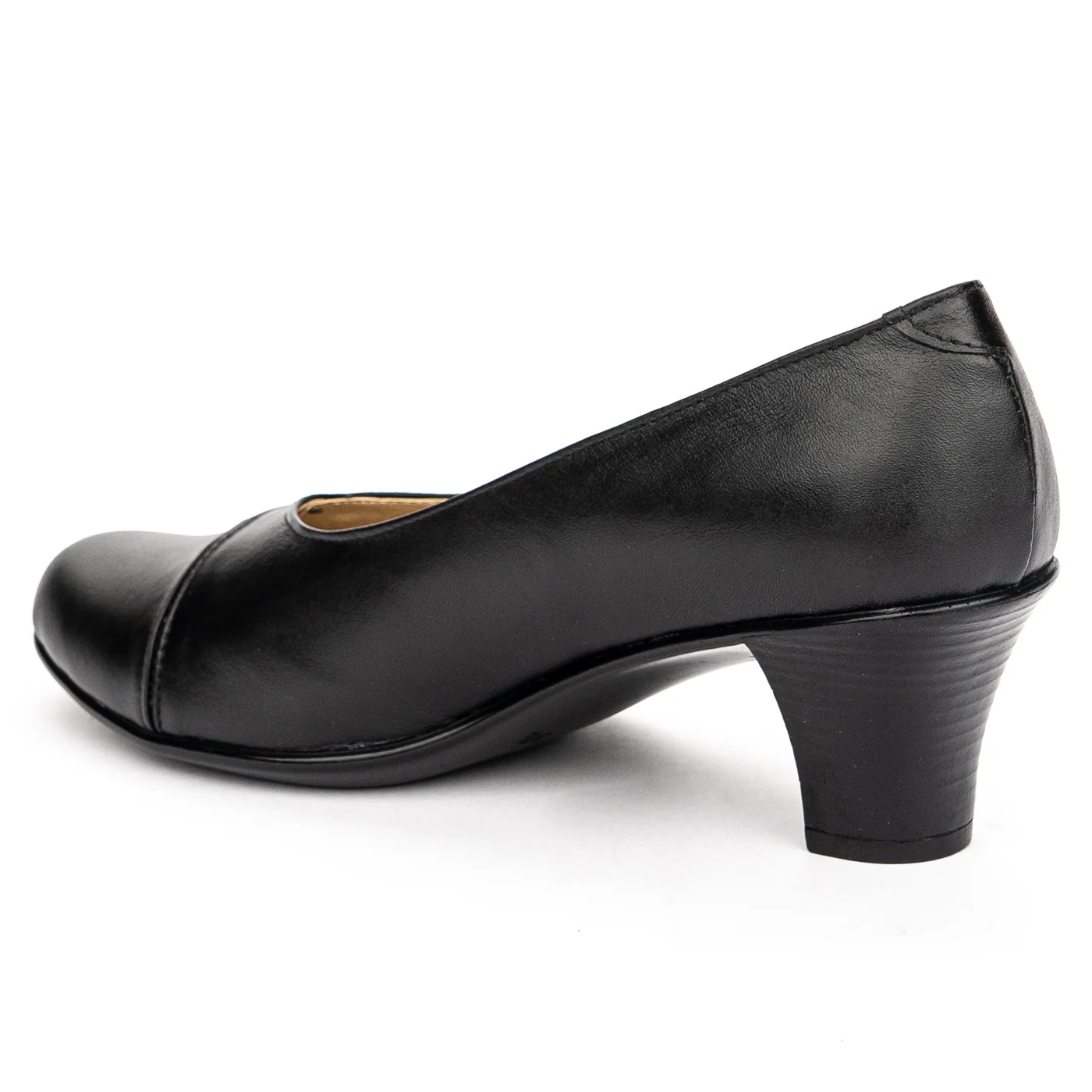 Pantofi dama din piele naturala neagra 13133 - Image 2