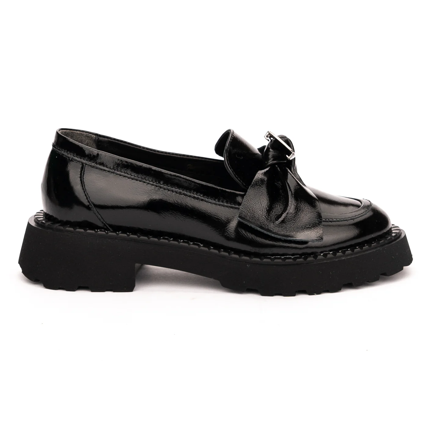 Pantofi dama din piele naturala neagra 13153