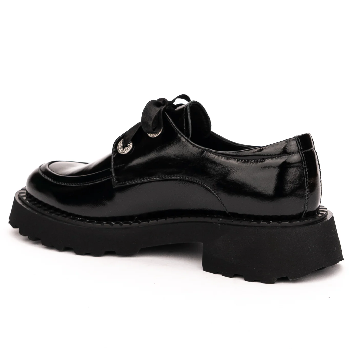 Pantofi dama din piele naturala neagra 13156 - Image 2
