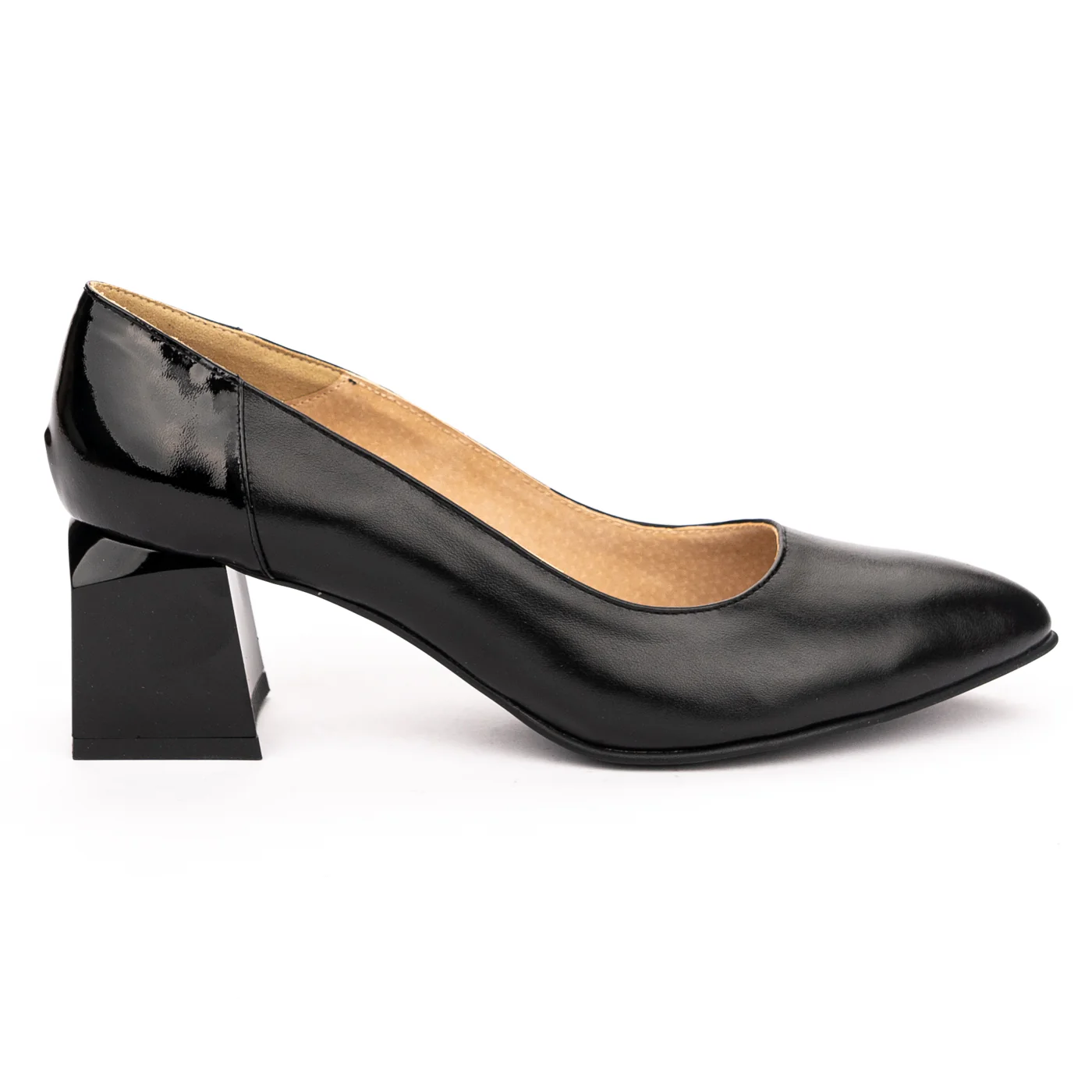 Pantofi dama din piele naturala neagra 13171