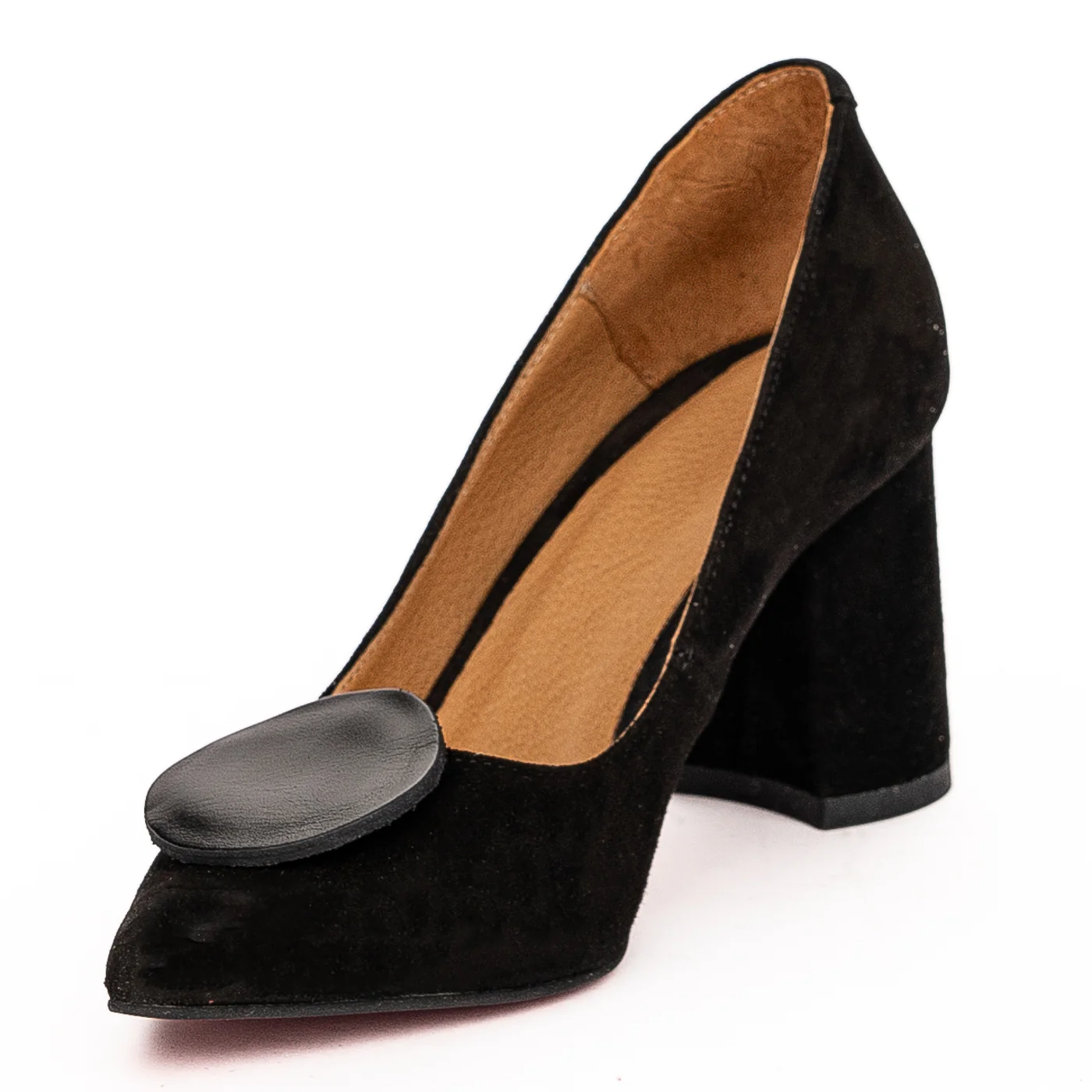 Pantofi dama din piele naturala neagra 13212 - Image 3