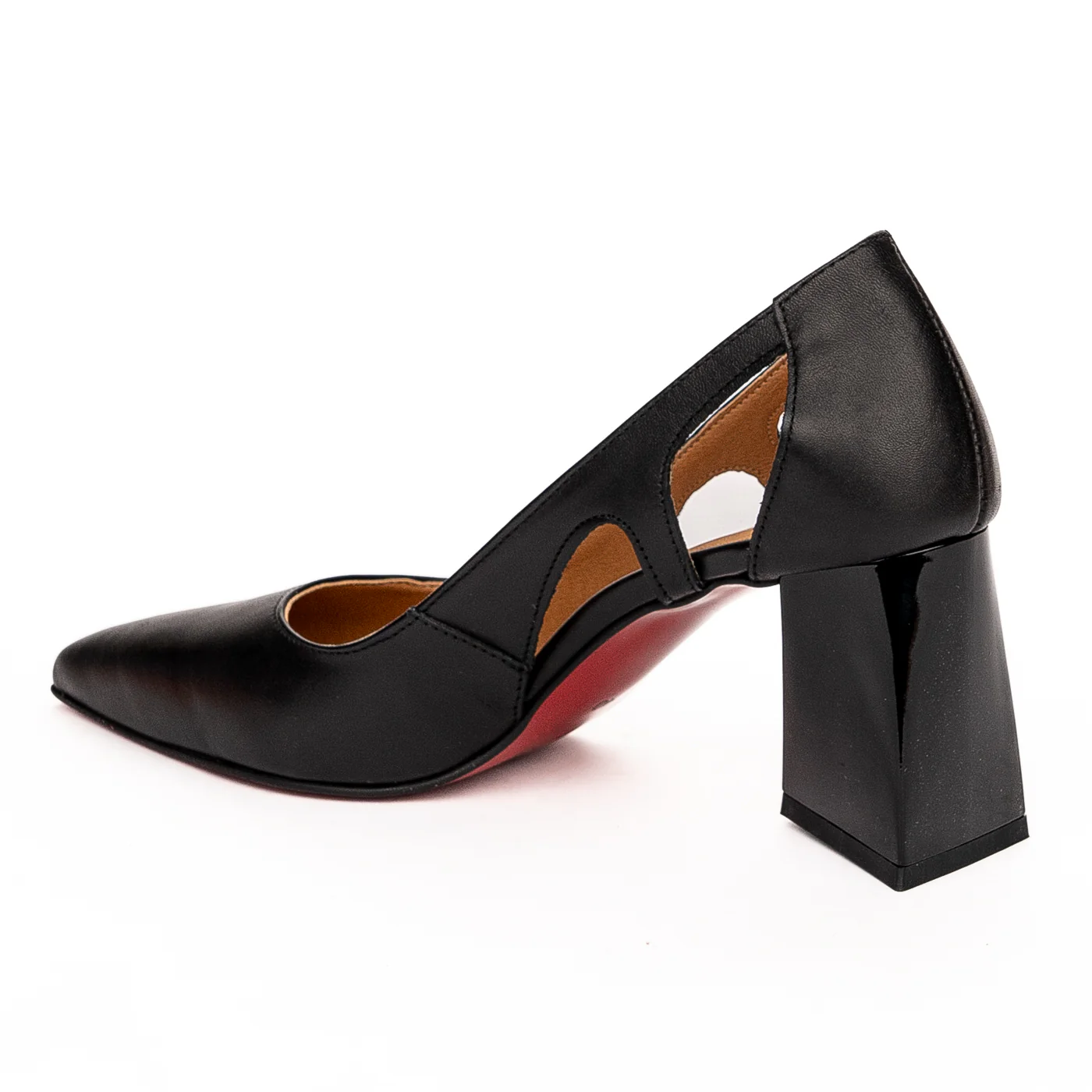 Pantofi dama din piele naturala neagra 13215 - Image 2