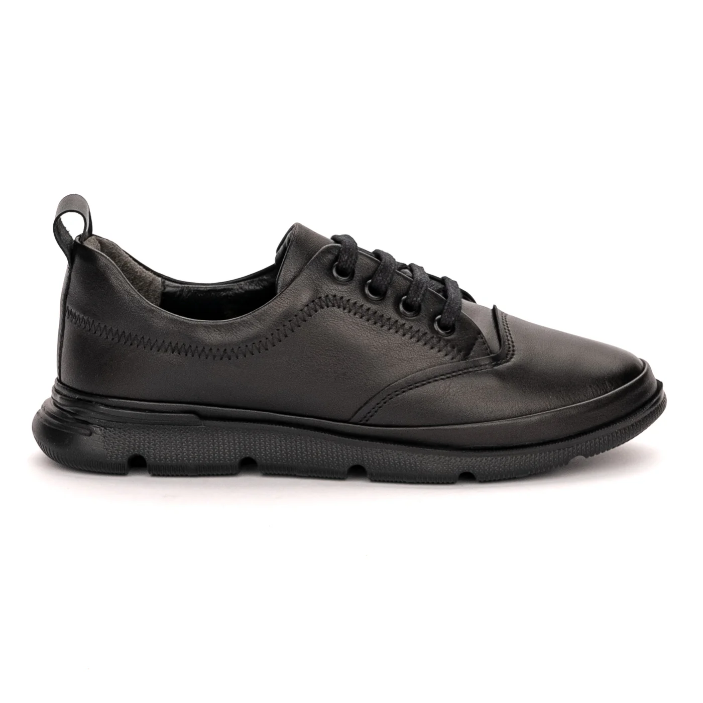 Pantofi dama din piele naturala neagra 13413