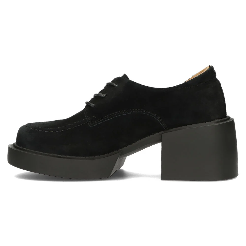 Pantofi dama din piele naturala neagra 13621 - Image 2