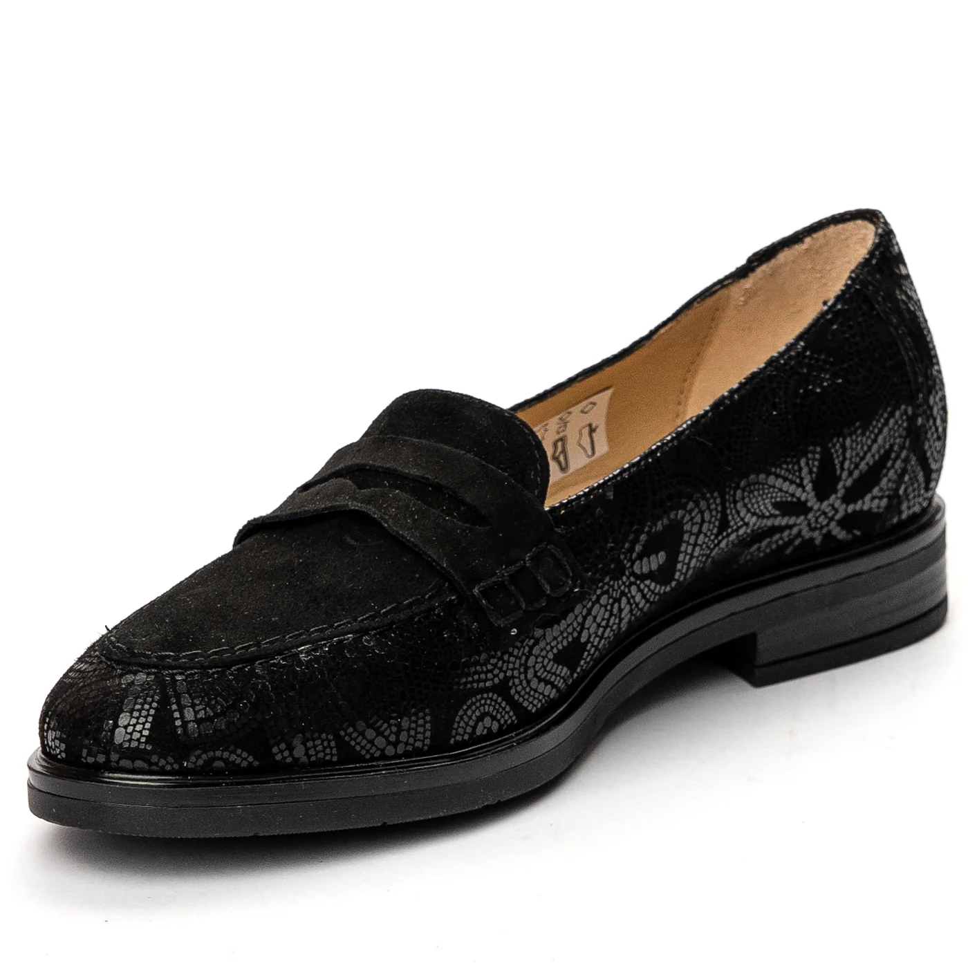 Pantofi dama din piele naturala neagra 13624 - Image 3