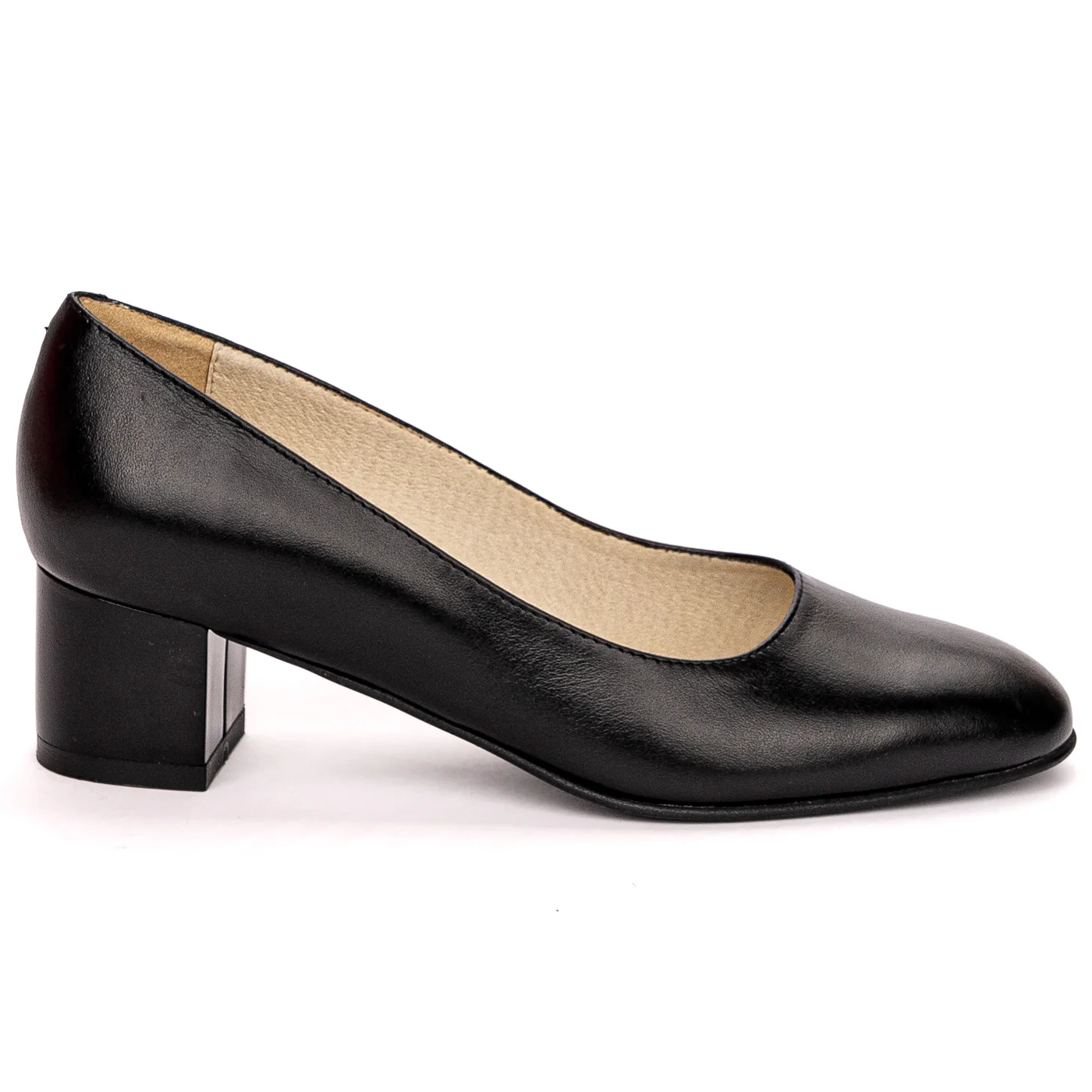Pantofi dama din piele naturala neagra 13646