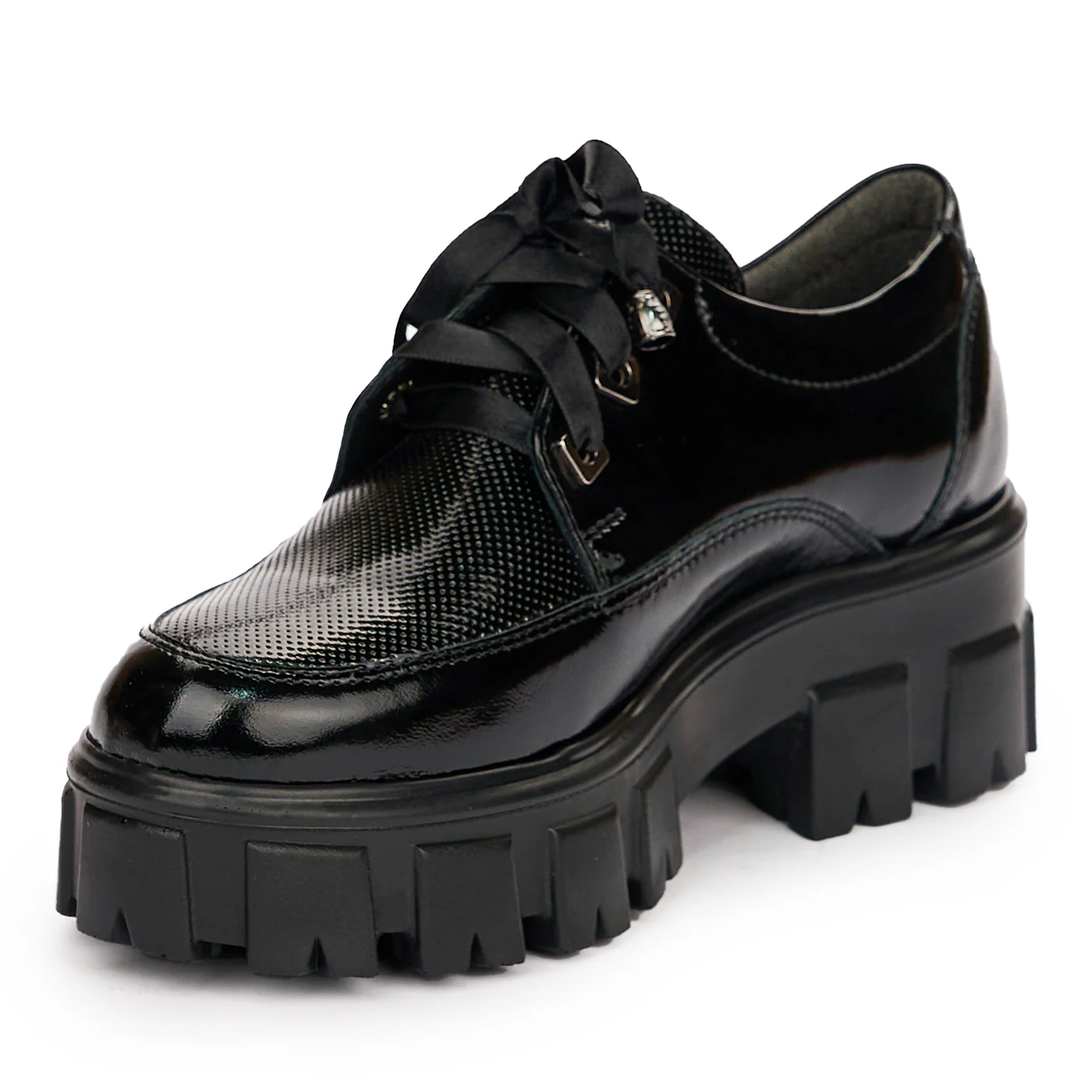 Pantofi dama din piele naturala neagra 13751 - Image 3