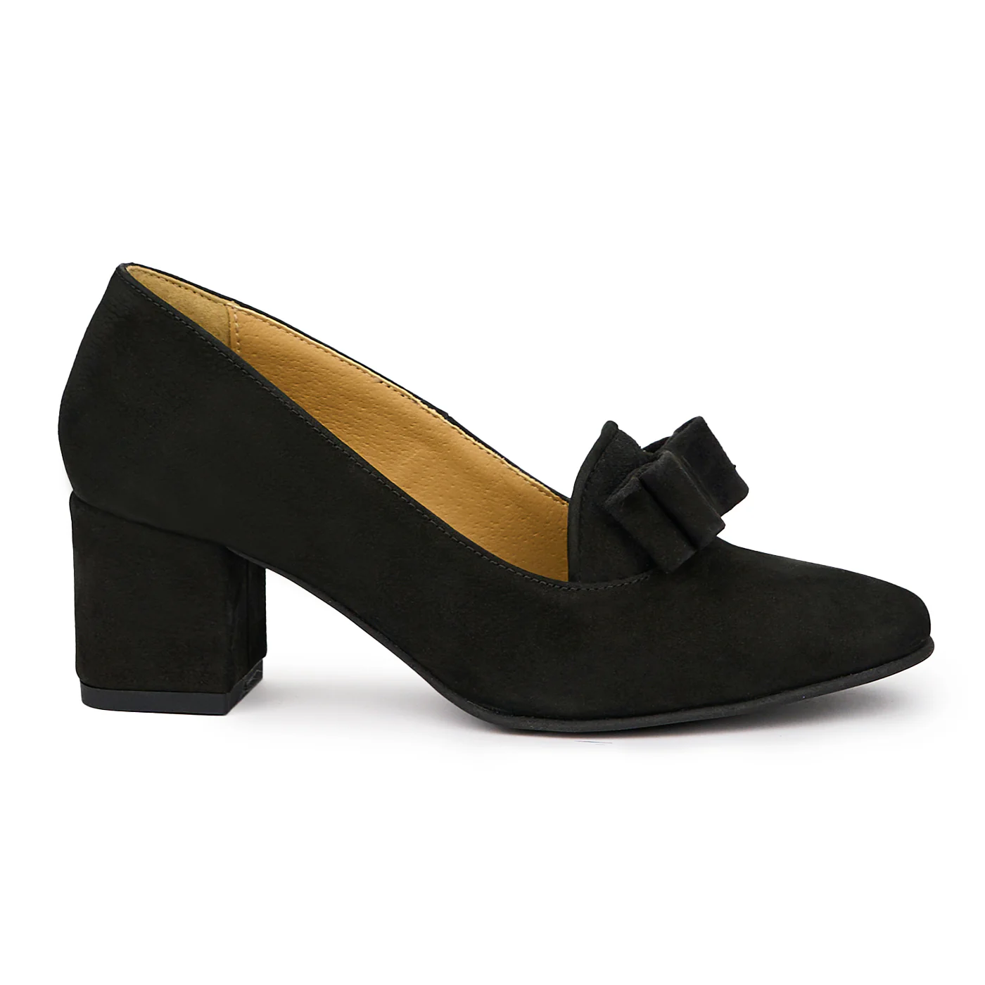 Pantofi dama din piele naturala neagra 14059
