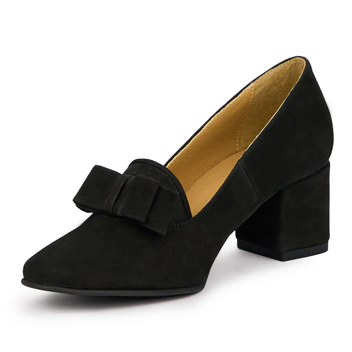 Pantofi dama din piele naturala neagra 14059 - Image 3