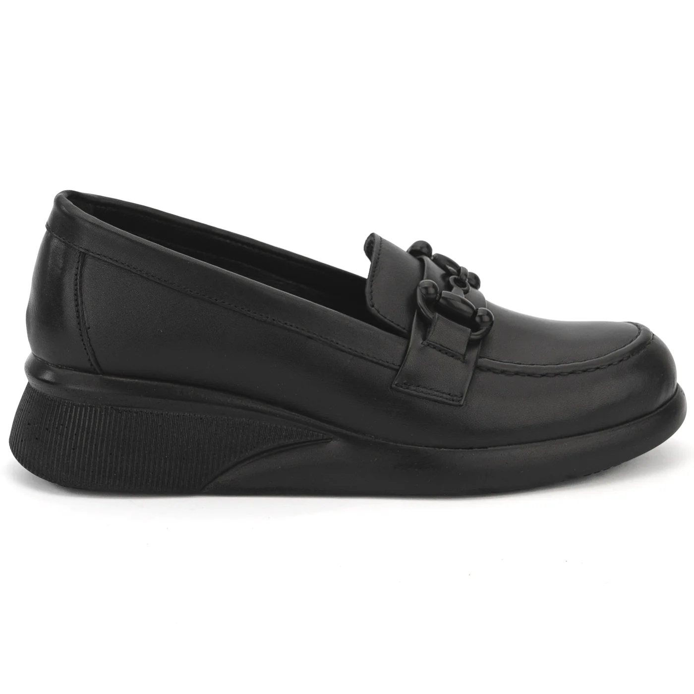 Pantofi dama din piele naturala neagra 14066
